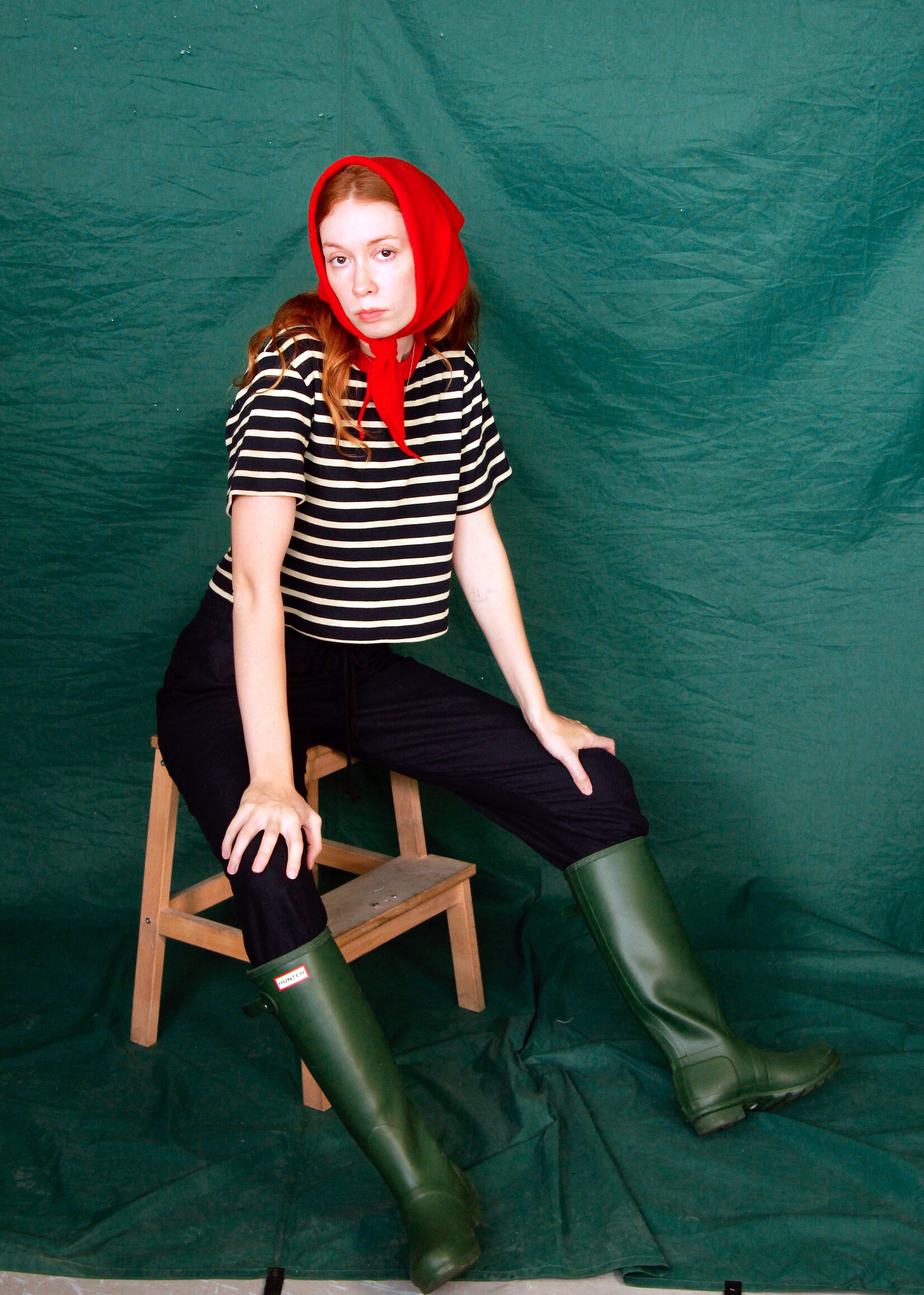 Studio Citizen Studio Citizen Perfect Tee in Navy Stripe Knit