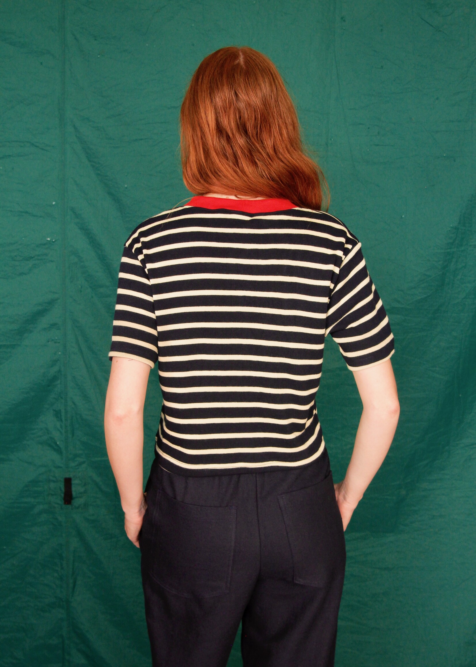 Studio Citizen Studio Citizen Perfect Tee in Navy Stripe Knit