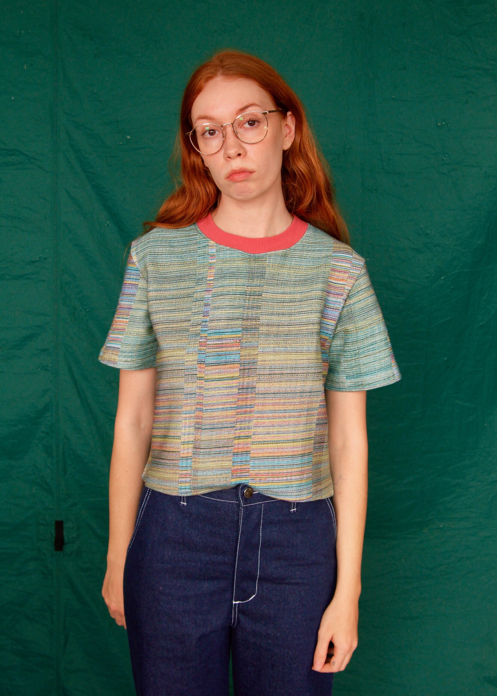 Studio Citizen Studio Citizen Perfect Tee in Variegated Rainbow