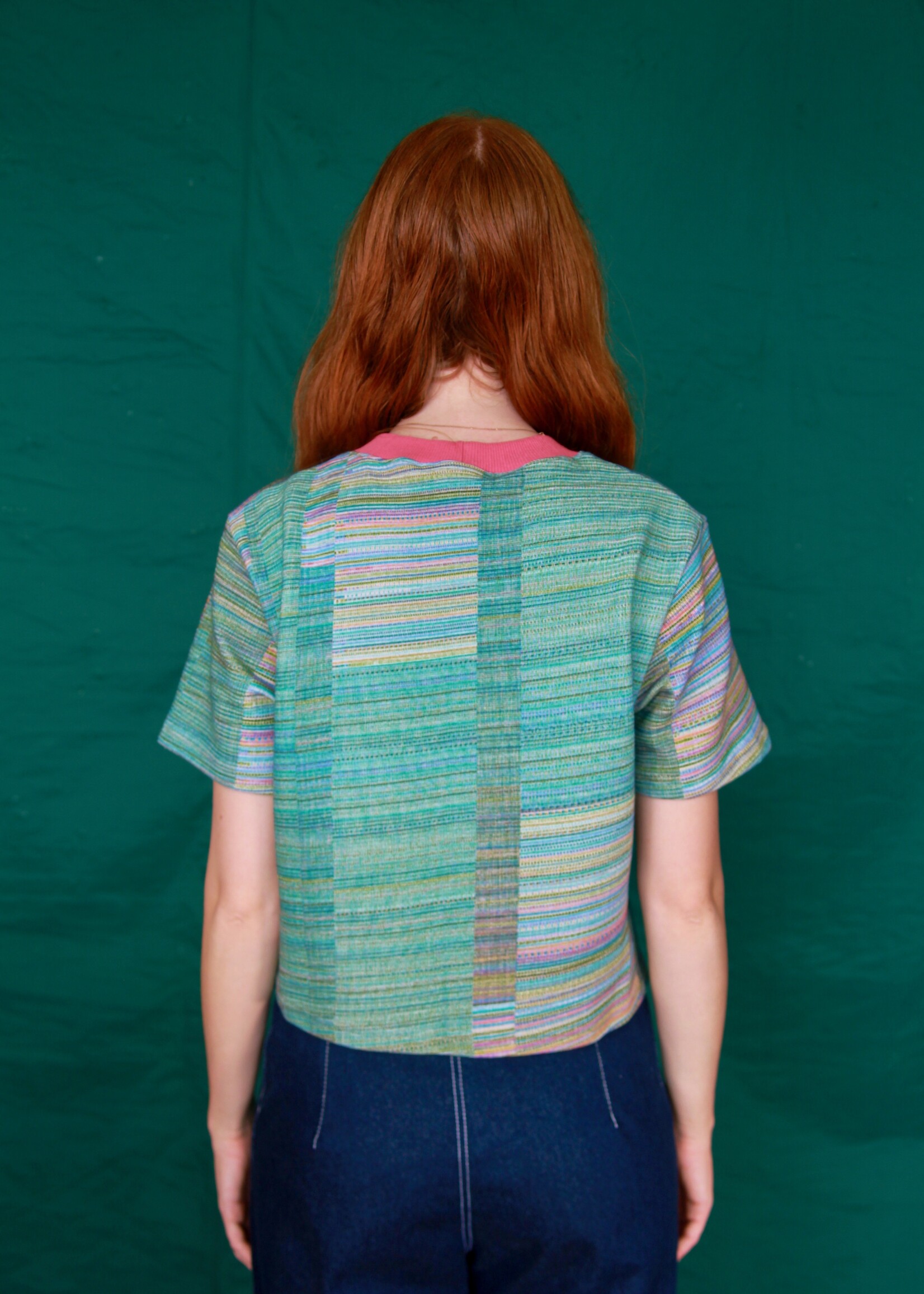Studio Citizen Studio Citizen Perfect Tee in Variegated Rainbow