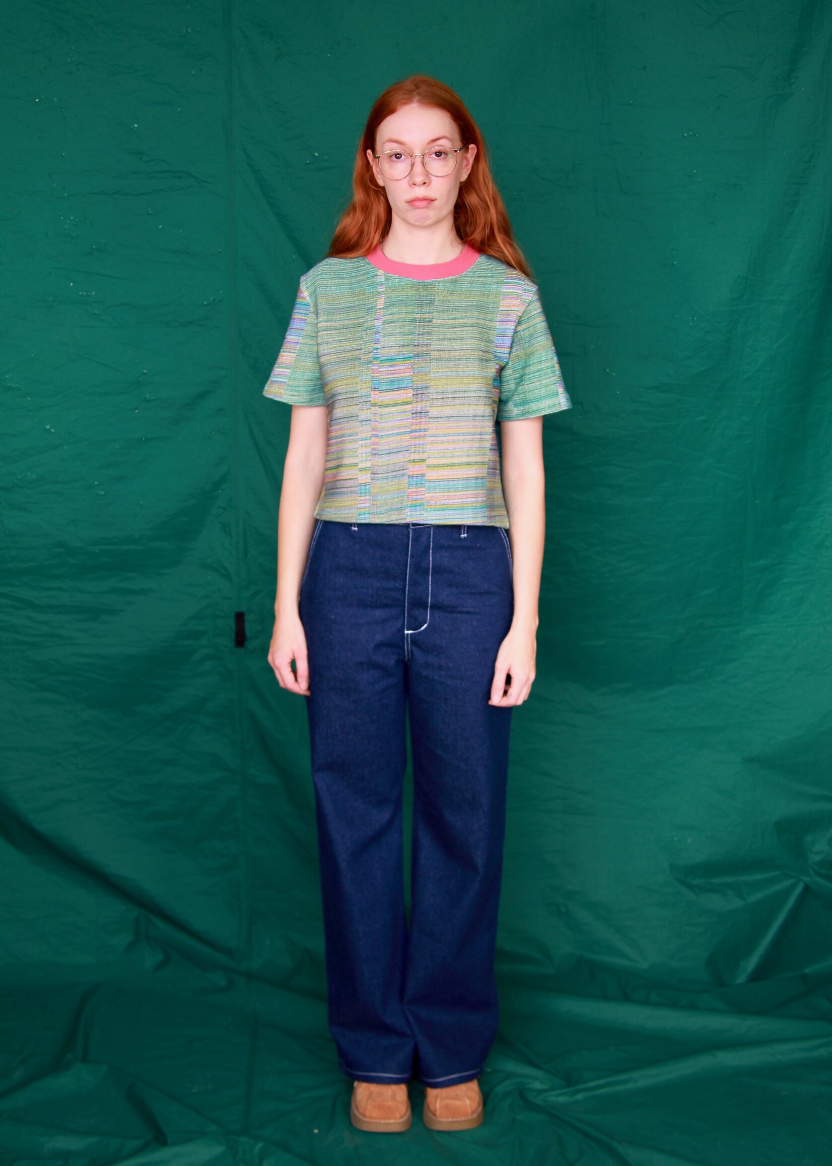 Studio Citizen Studio Citizen Straight Cut Pants in Dark Wash Denim