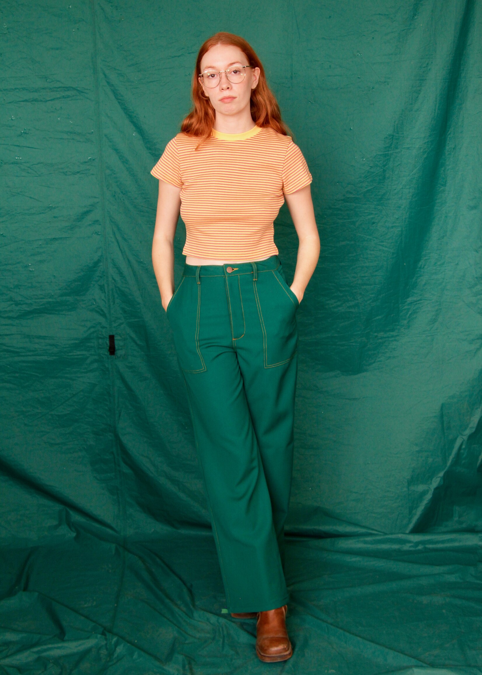 Studio Citizen Studio Citizen Carpenter Pants - Green Wool