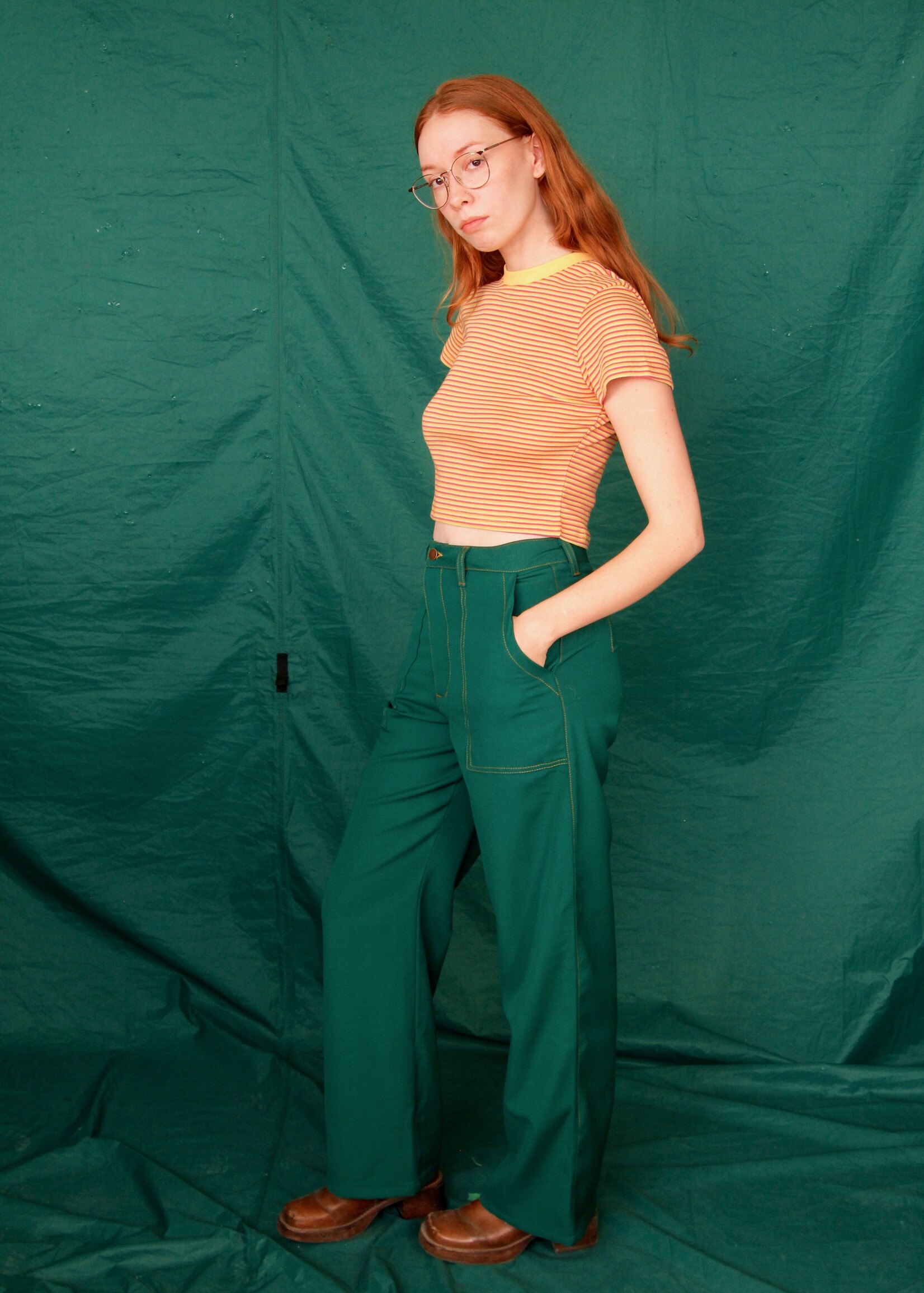 Studio Citizen Studio Citizen Carpenter Pants - Green Wool