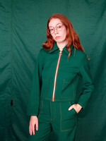 Studio Citizen Zipper Jacket in Green Wool