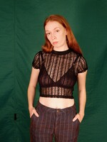 Studio Citizen Baby Tee in Black Lace