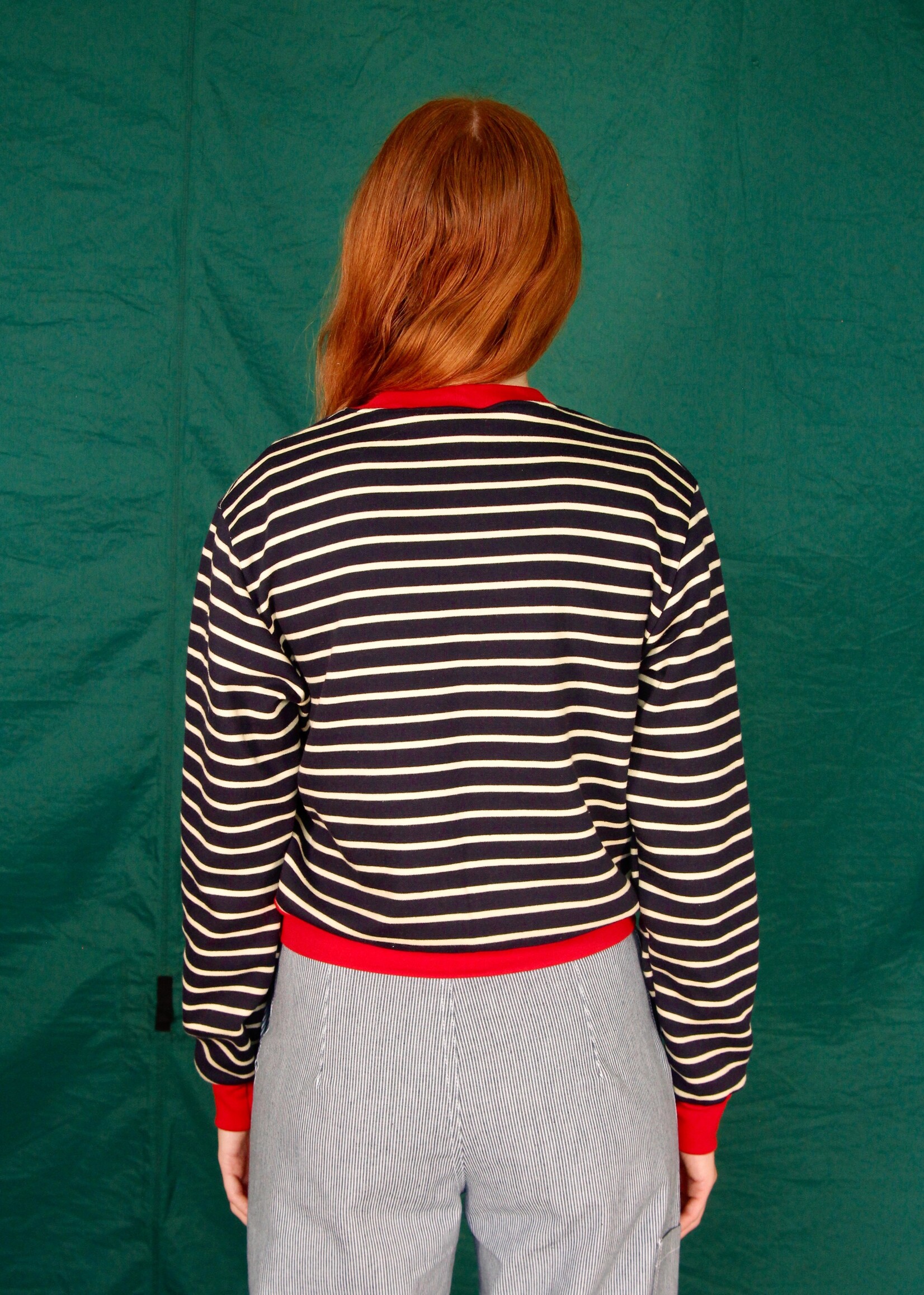 Studio Citizen Studio Citizen Crewneck Sweatshirt in Navy Stripe