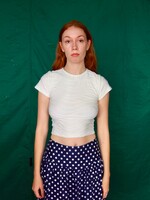 Studio Citizen Baby Tee in White Wave