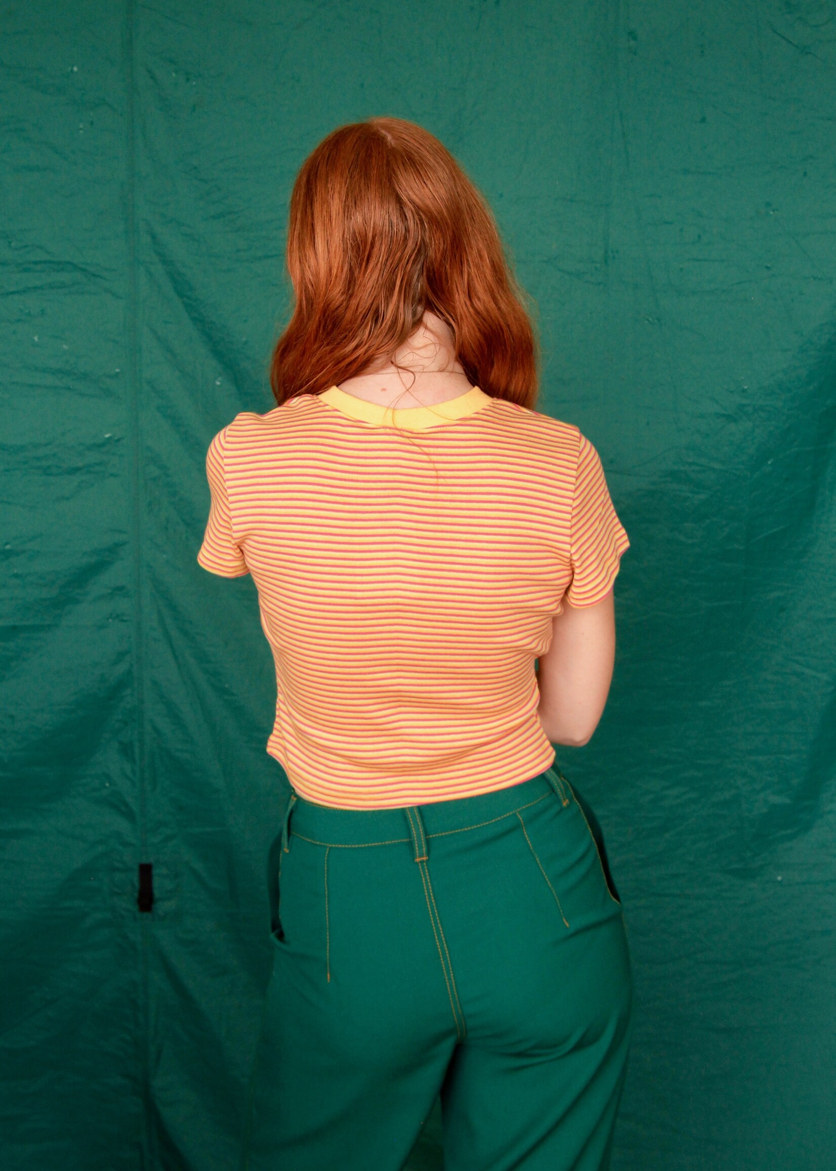 Studio Citizen Studio Citizen Baby Tee in Salmon Orange