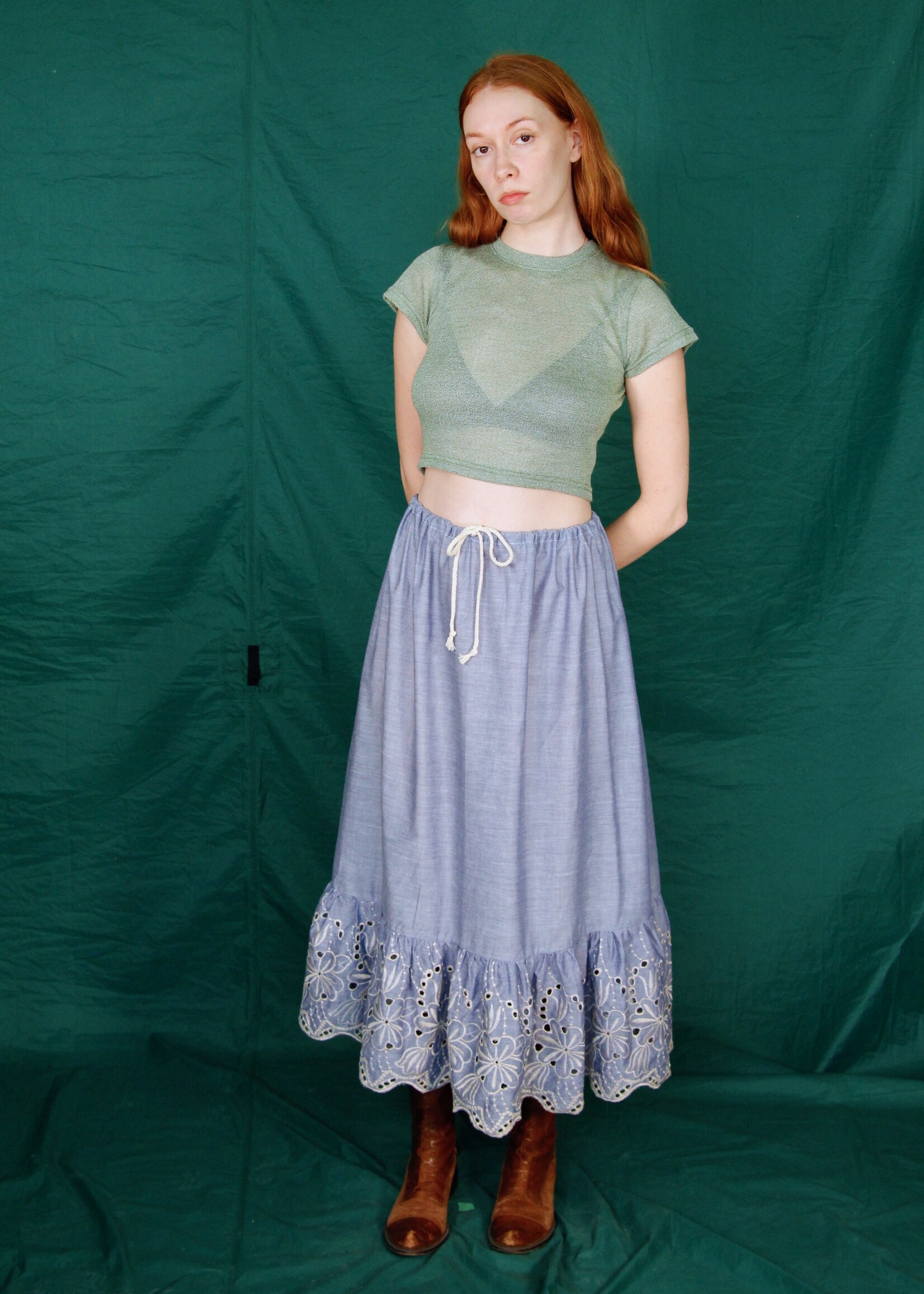 Studio Citizen Studio Citizen Baby Tee in Sage Knit