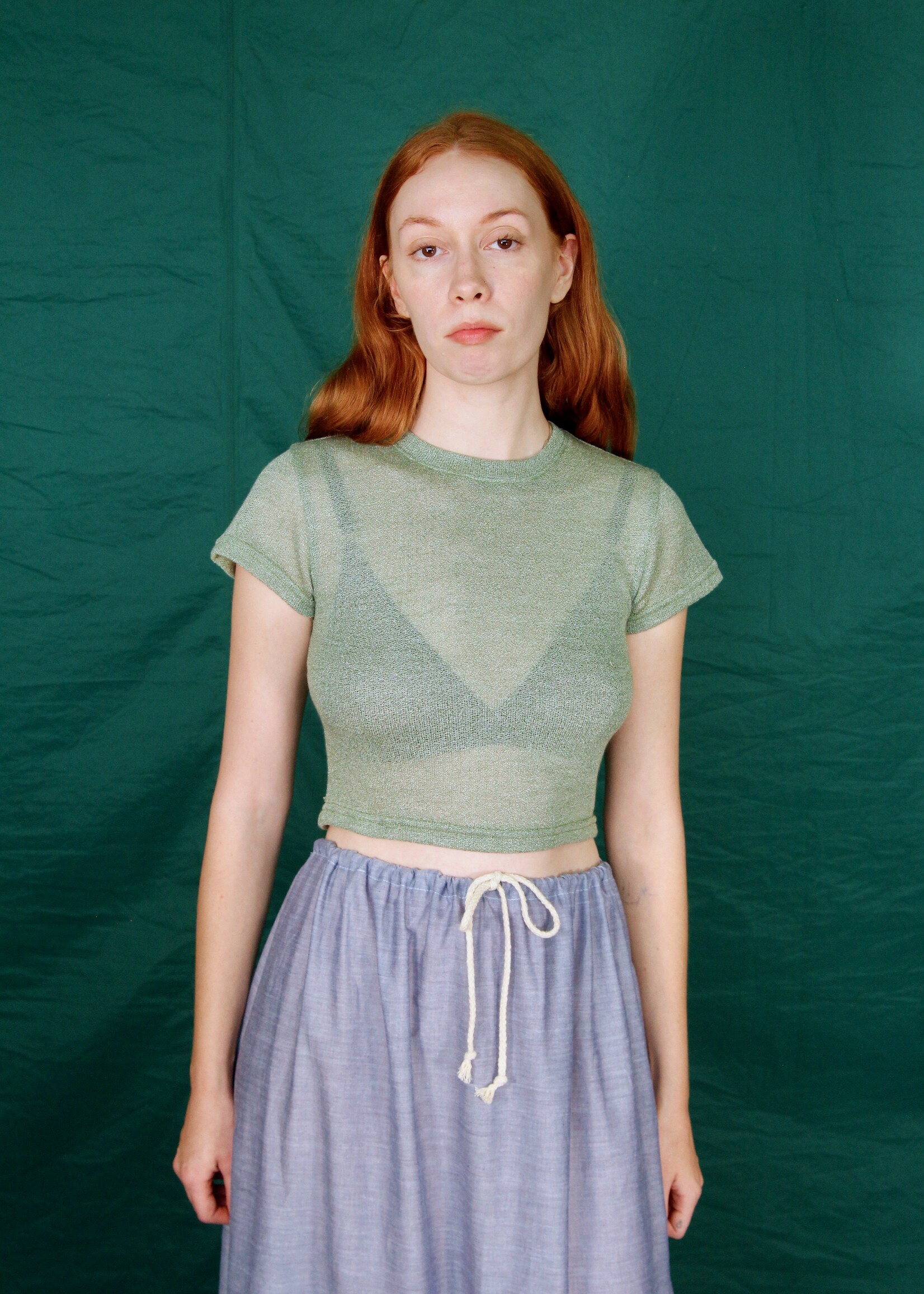 Studio Citizen Studio Citizen Baby Tee in Sage Knit