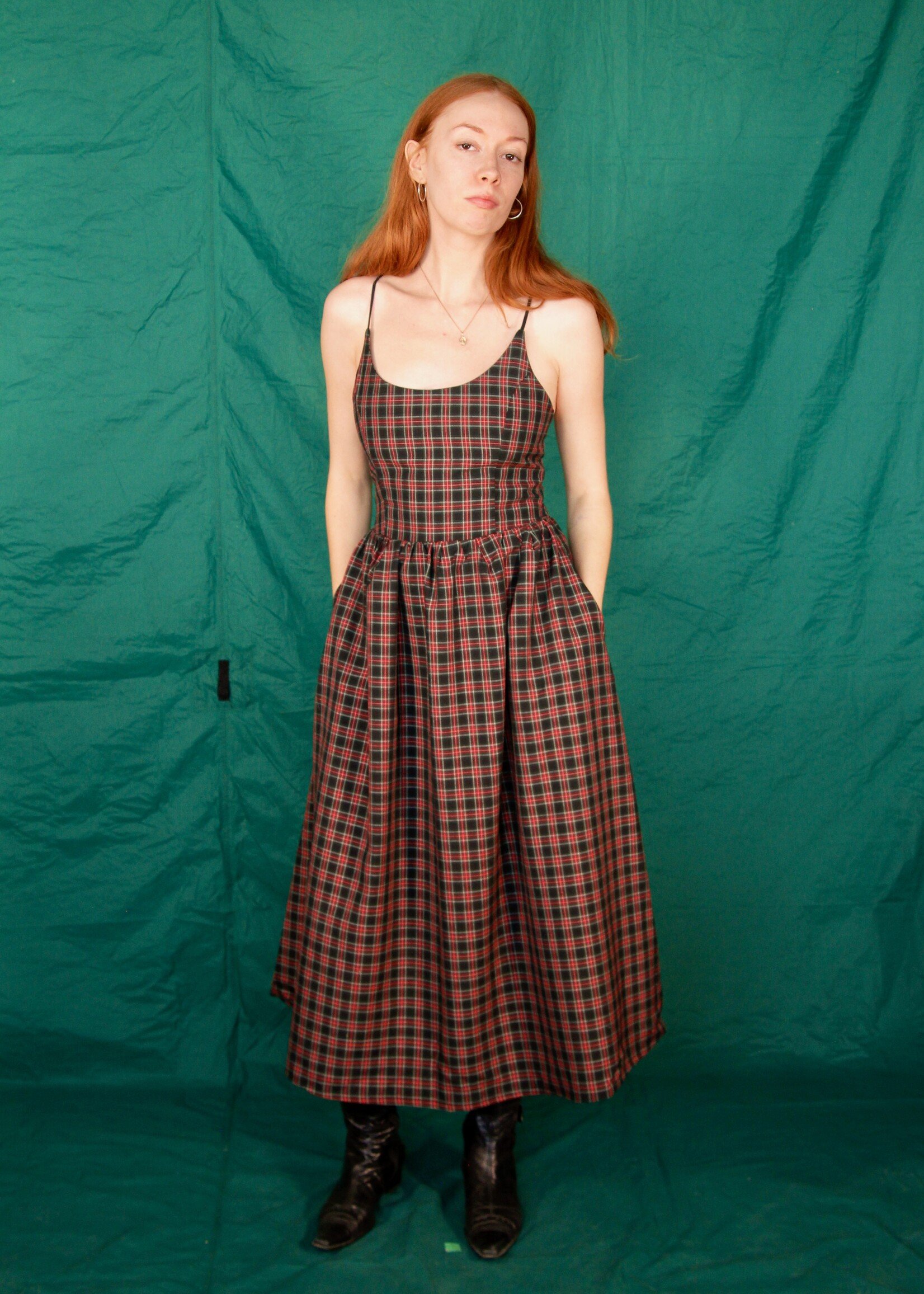 Studio Citizen Studio Citizen Maiden Dress in Red + Black Dress