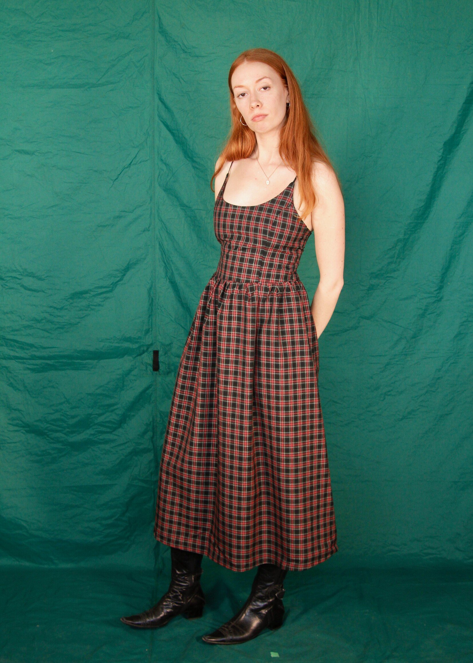 Studio Citizen Studio Citizen Maiden Dress in Red + Black Dress