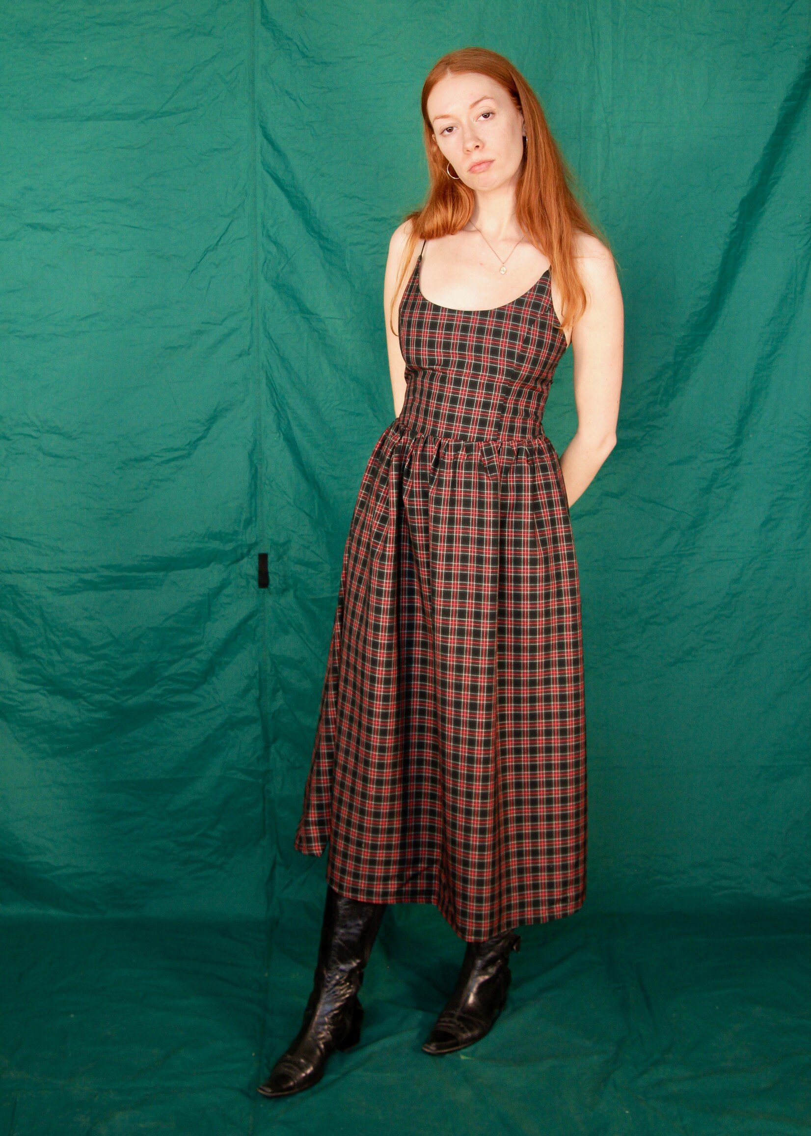 Studio Citizen Studio Citizen Maiden Dress in Red + Black Dress