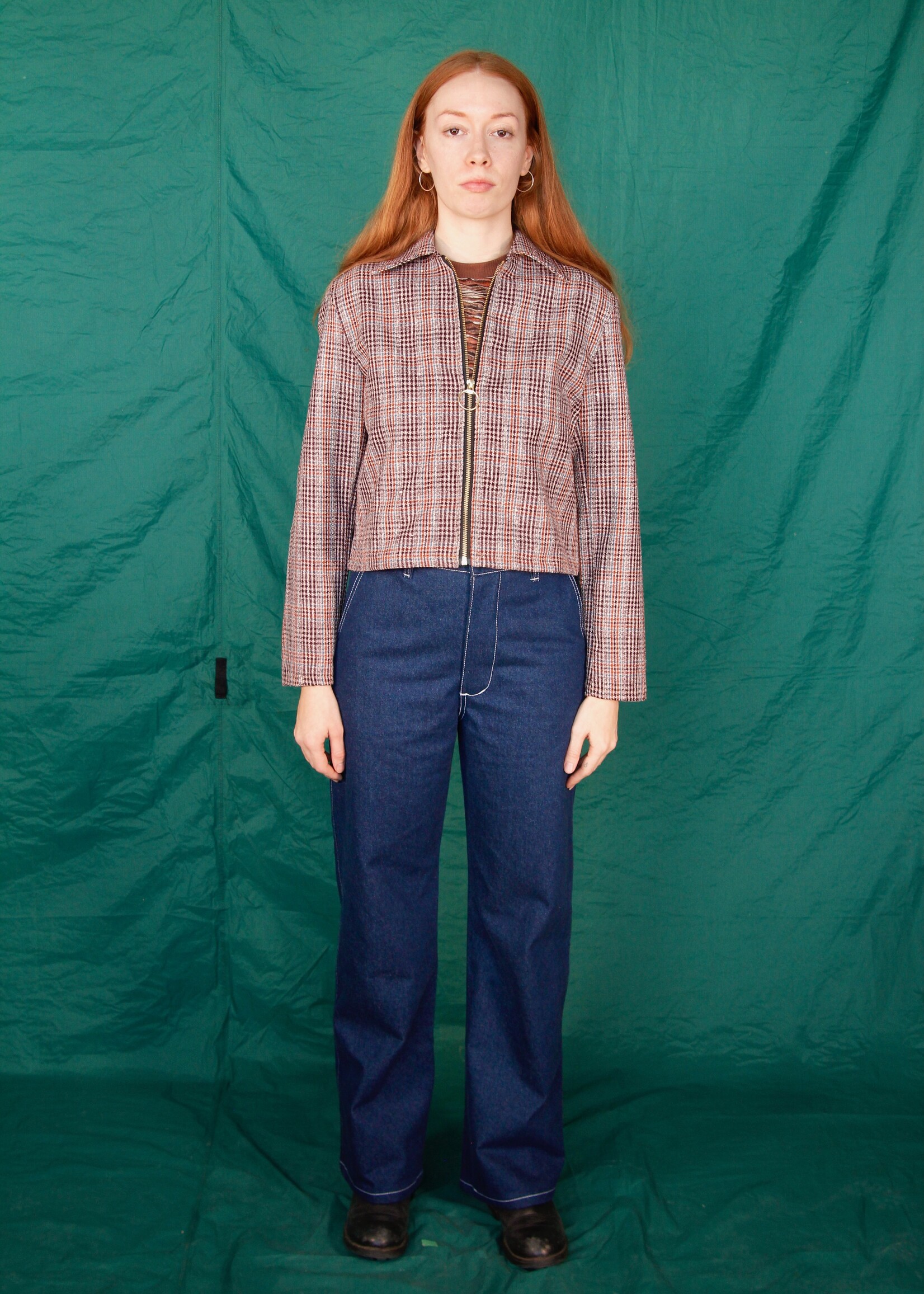 Studio Citizen Studio Citizen Zipper Jacket in Tartan Wool