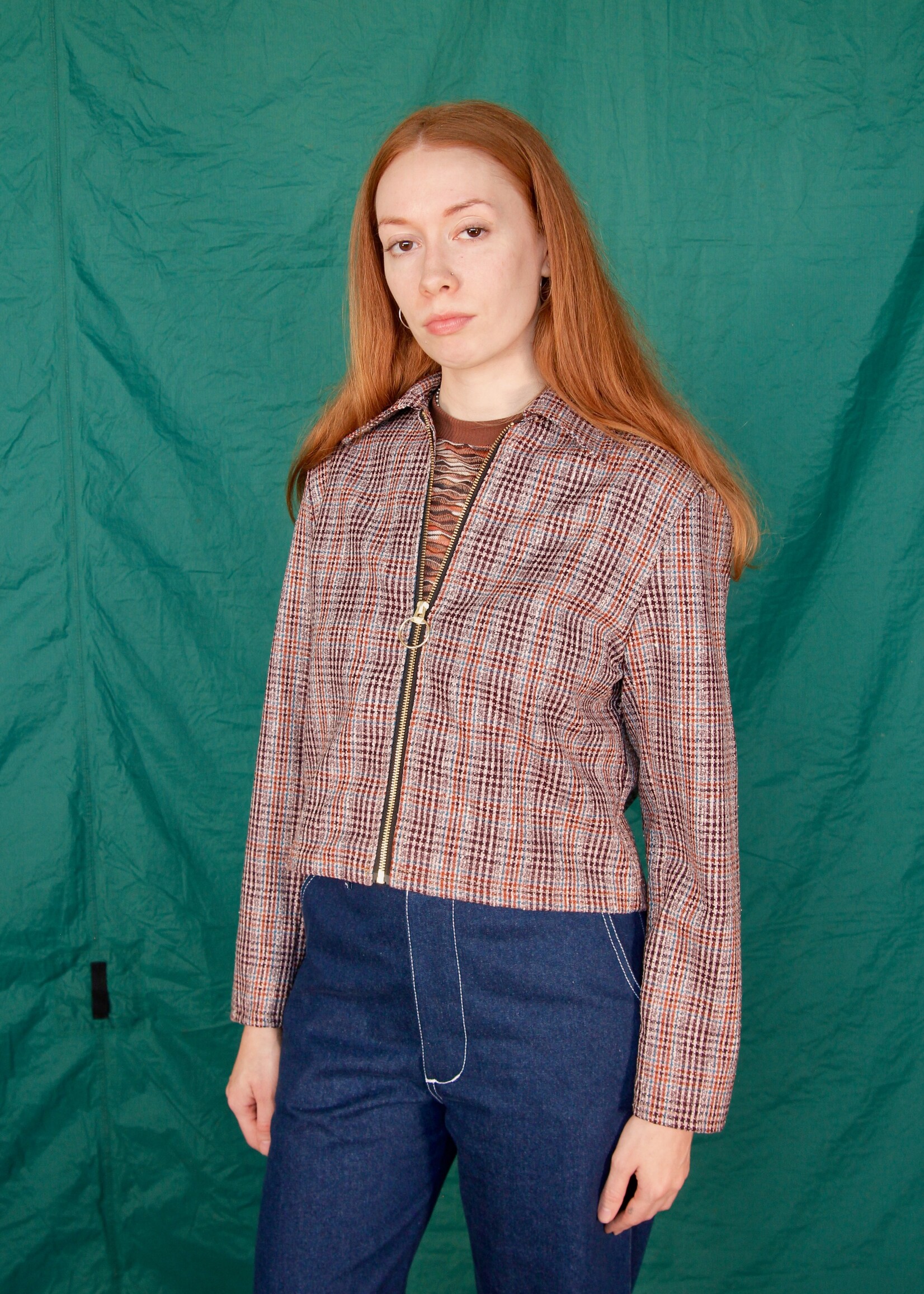 Studio Citizen Studio Citizen Zipper Jacket in Tartan Wool