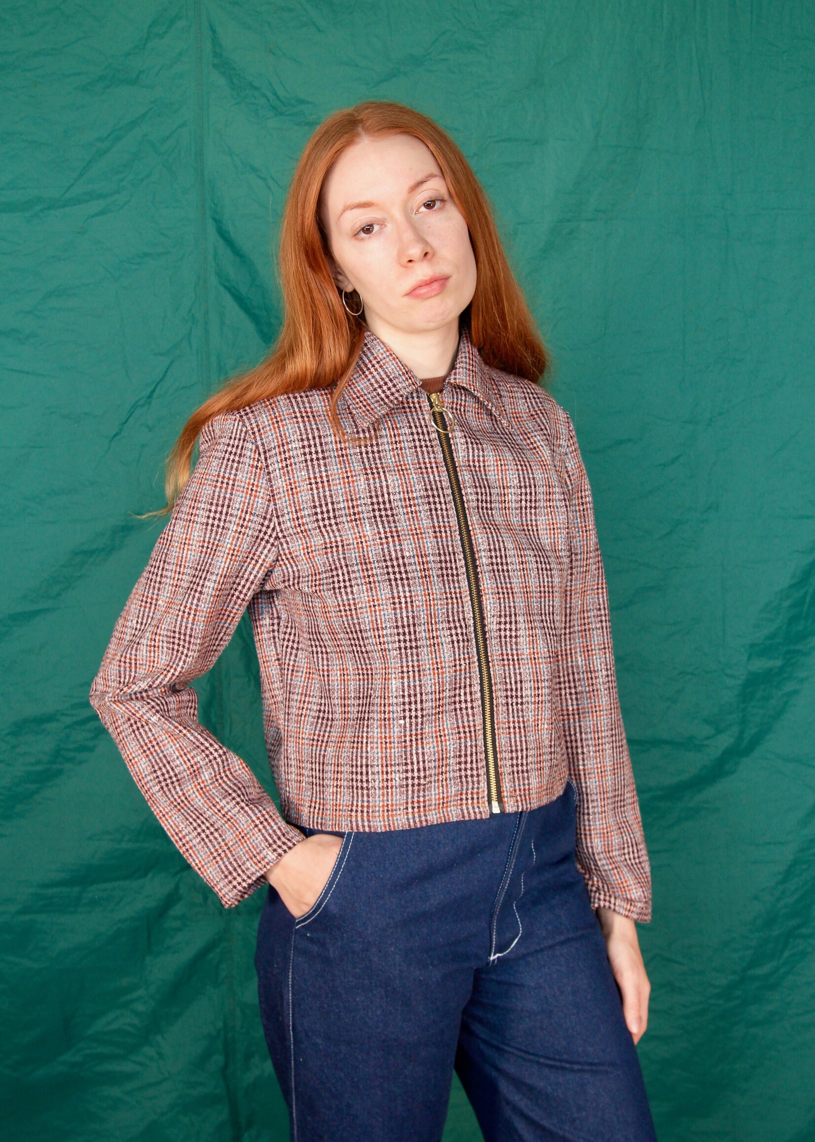 Studio Citizen Studio Citizen Zipper Jacket in Tartan Wool