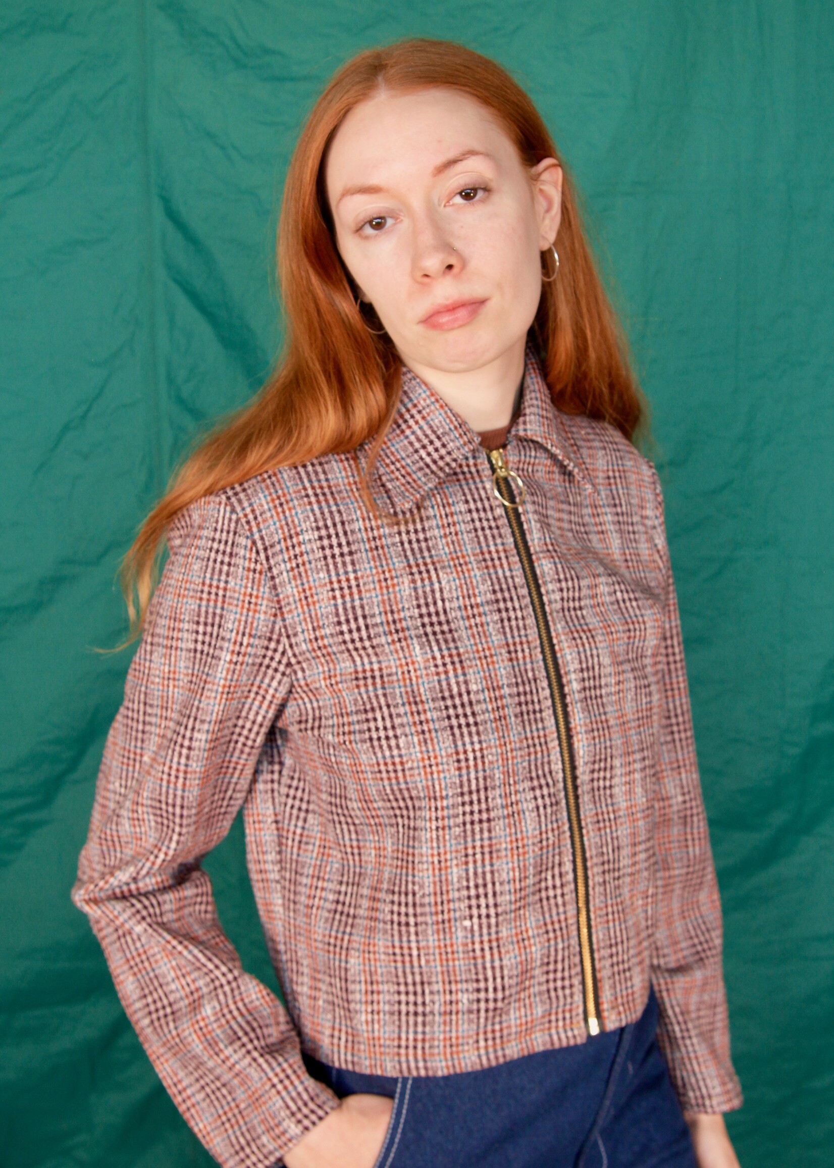 Studio Citizen Studio Citizen Zipper Jacket in Tartan Wool