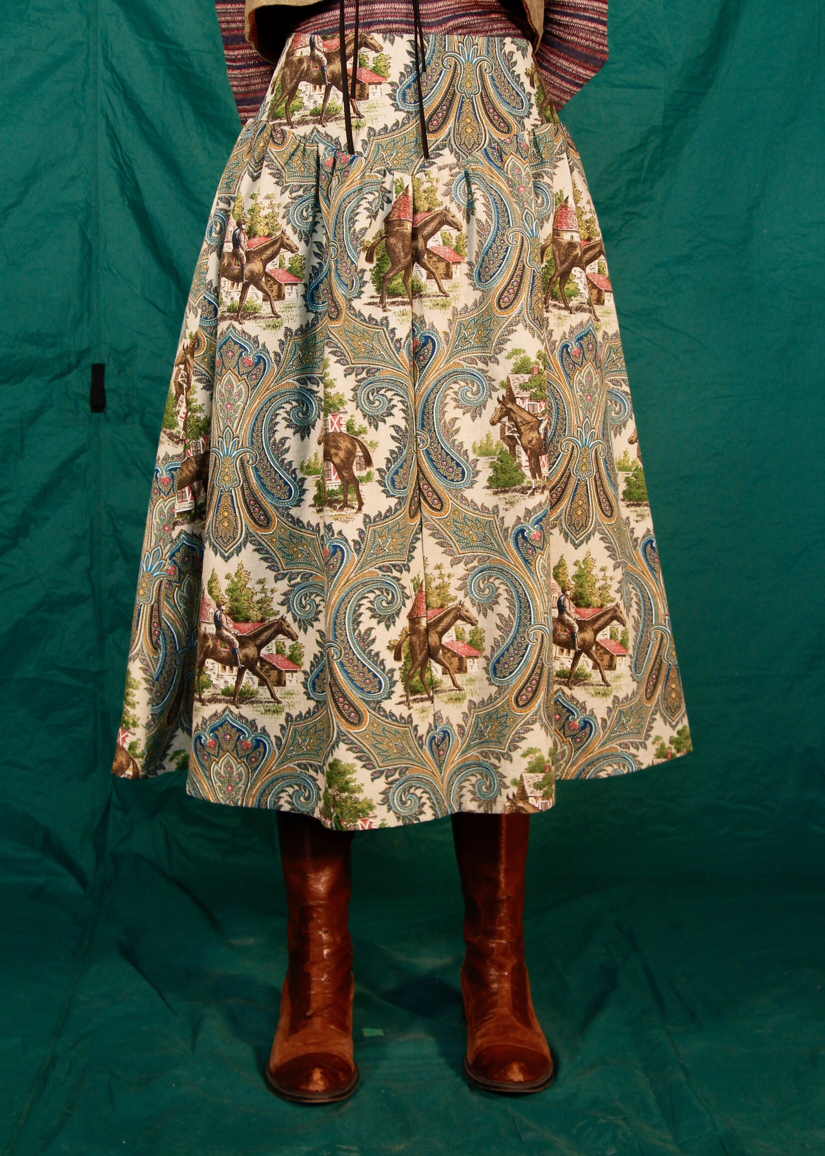 Studio Citizen Studio Citizen Maiden Skirt in Equestrian Cotton Canvas