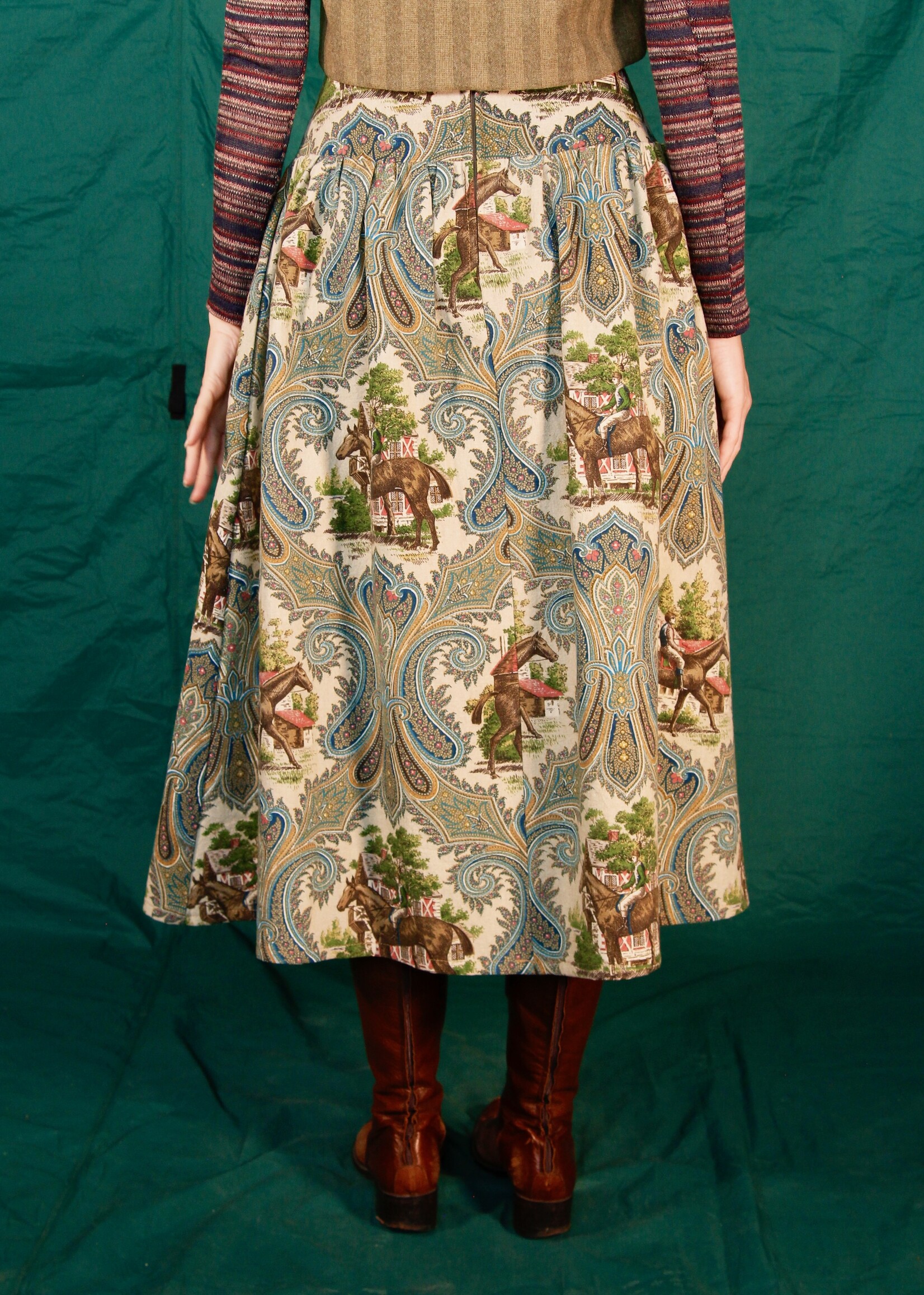 Studio Citizen Studio Citizen Maiden Skirt in Equestrian Cotton Canvas