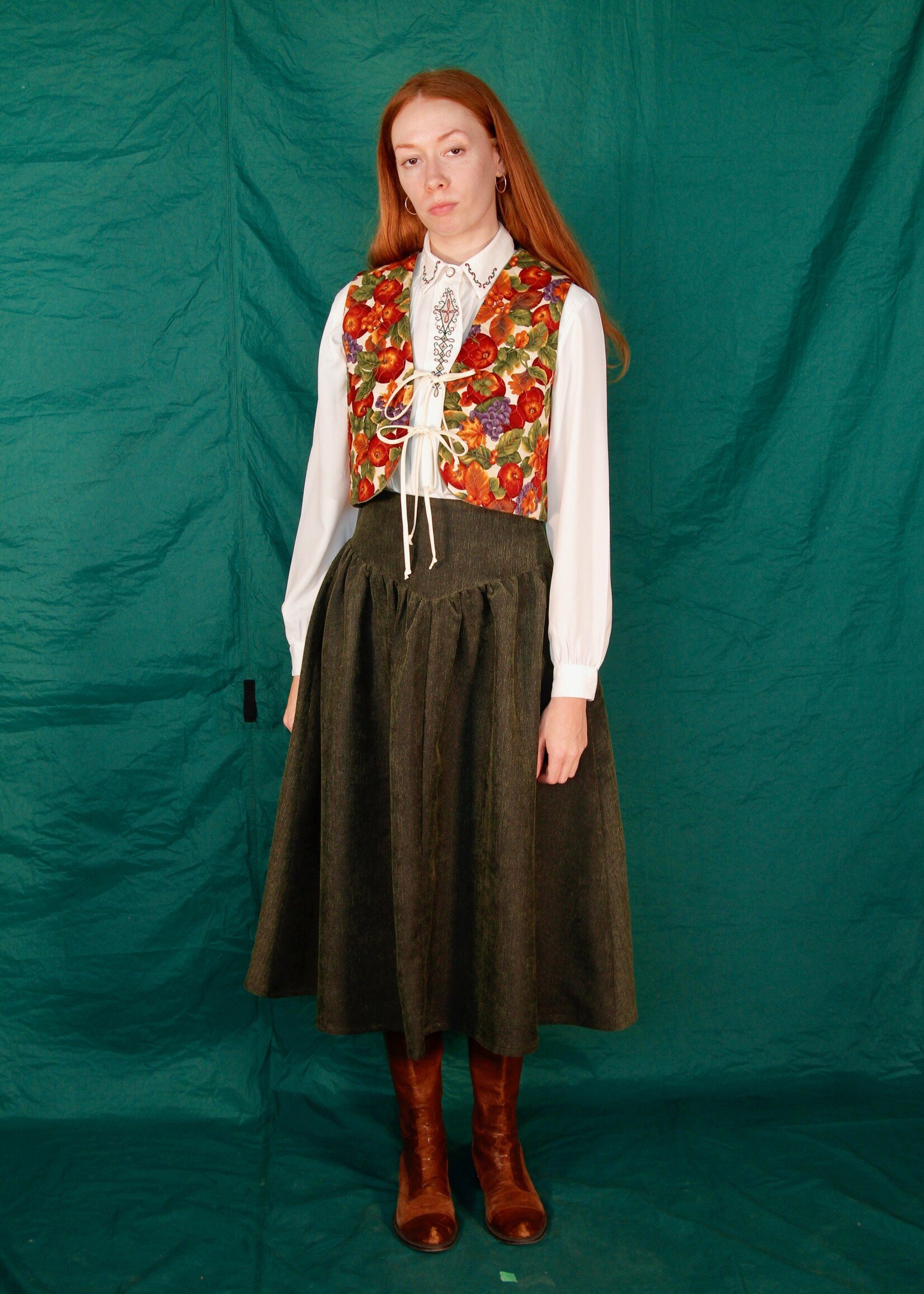 Studio Citizen Studio Citizen Tie Vest in Quilted Orchard