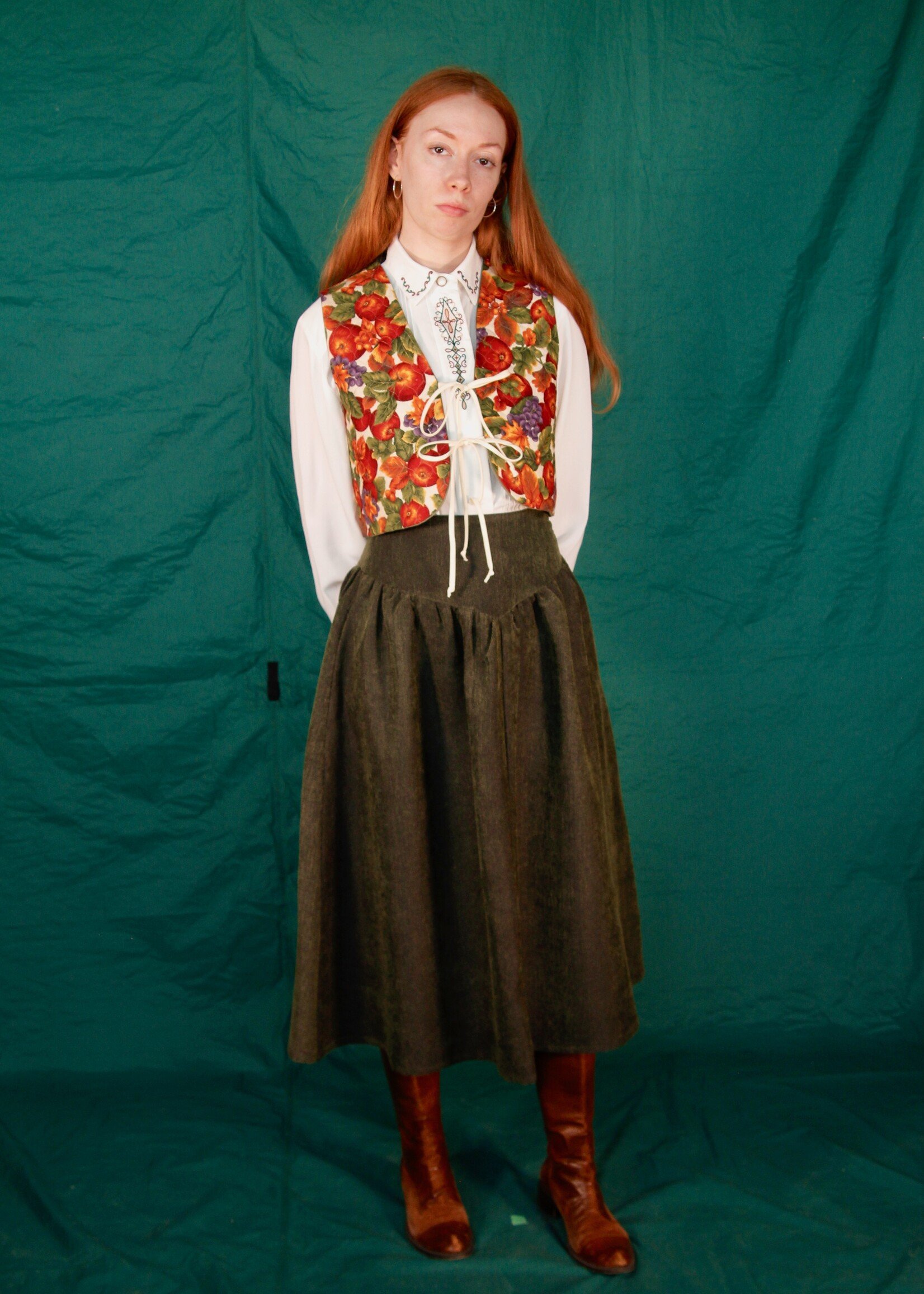 Studio Citizen Studio Citizen Tie Vest in Quilted Orchard