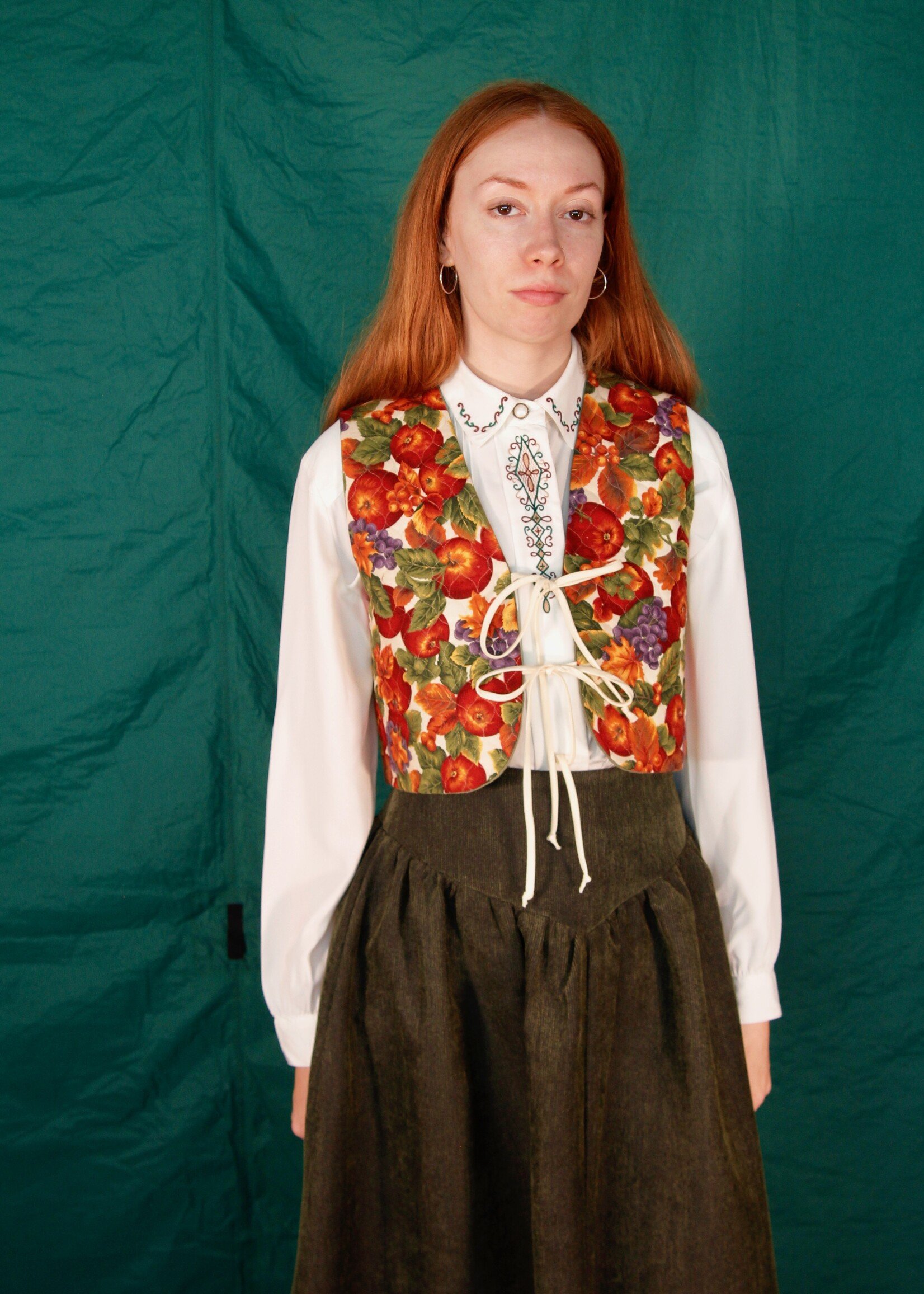 Studio Citizen Studio Citizen Tie Vest in Quilted Orchard