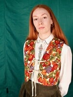 Studio Citizen Studio Citizen Tie Vest in Quilted Orchard