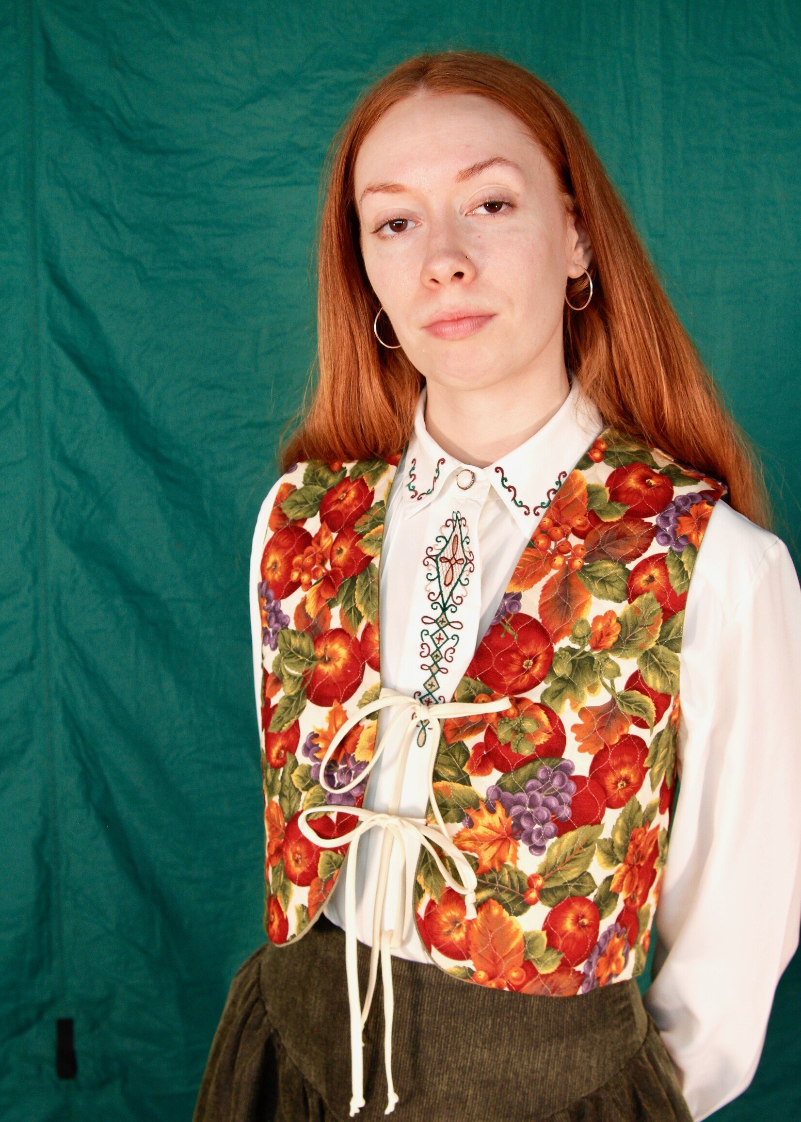 Studio Citizen Studio Citizen Tie Vest in Quilted Orchard