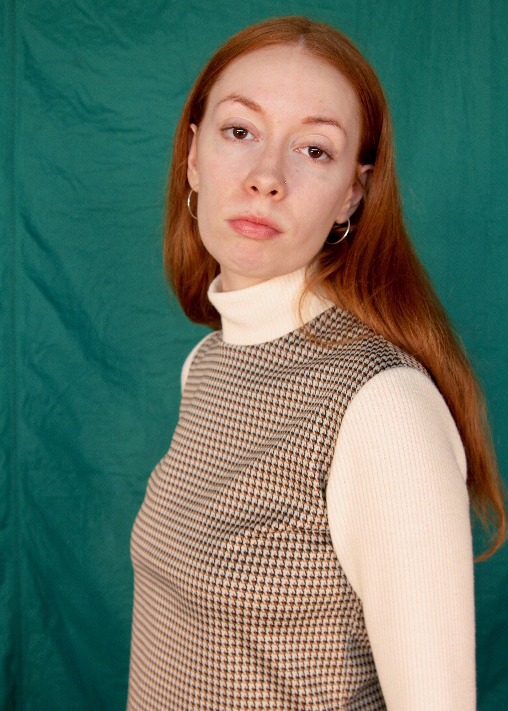 Studio Citizen Studio Citizen Mockneck Top in 70s Twill