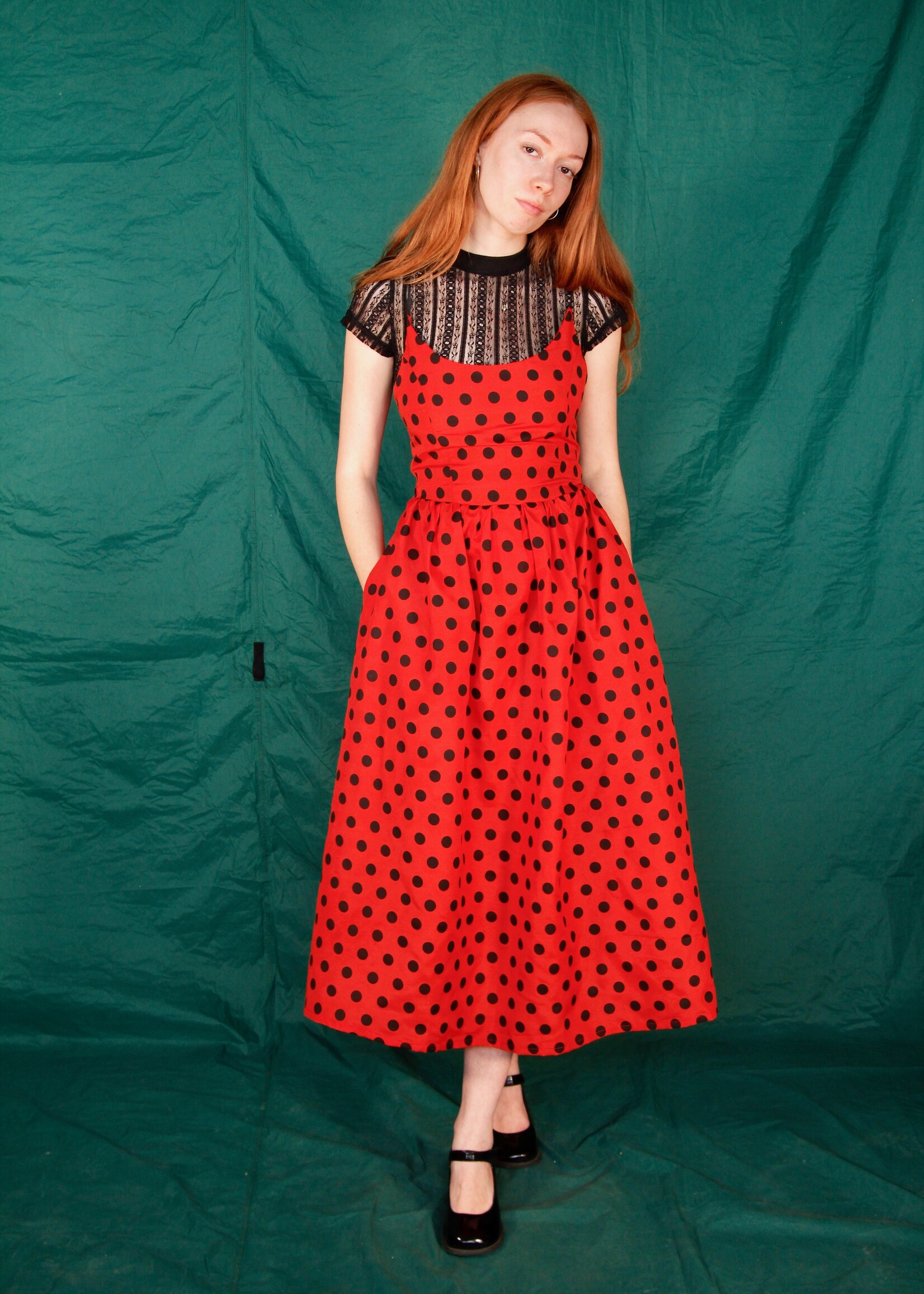 Studio Citizen Studio Citizen Baby Tee in Patterned Black Mesh