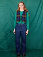 Studio Citizen Straight Cut Pants in Dark Wash Denim