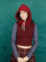 Studio Citizen Drawstring Hood - Burgundy