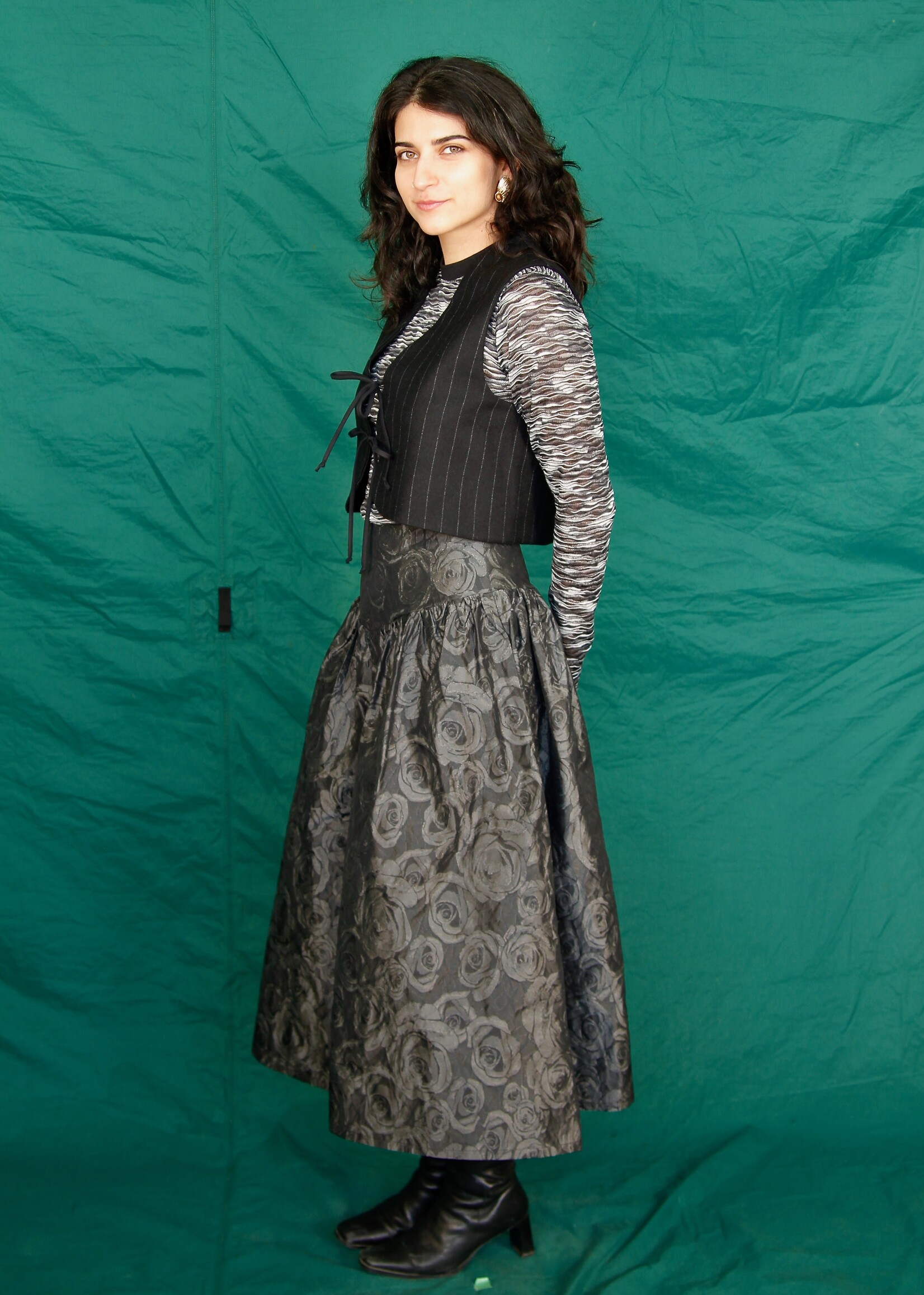 Studio Citizen Studio Citizen Maiden Skirt in Black Rose