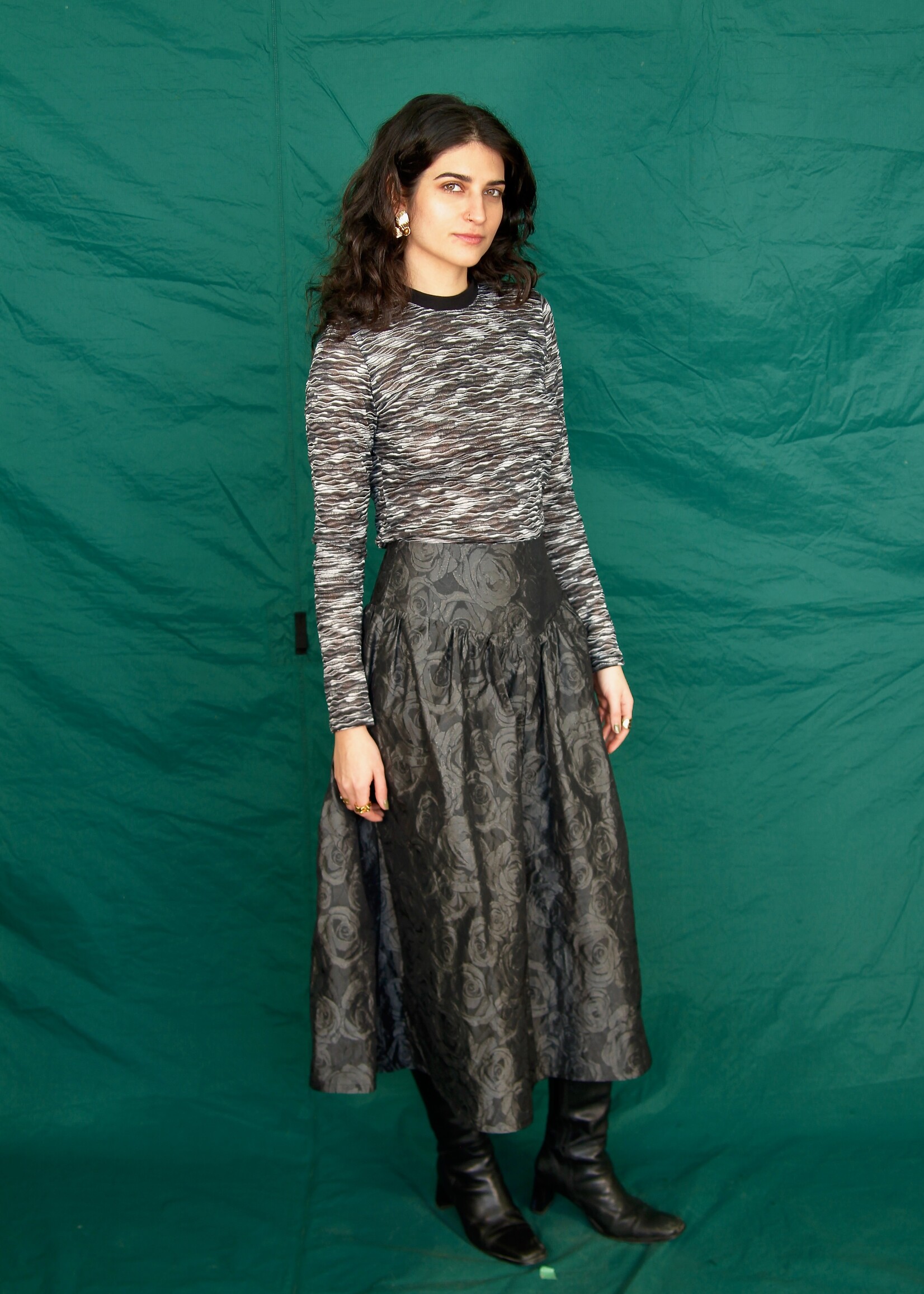 Studio Citizen Studio Citizen Maiden Skirt in Black Rose