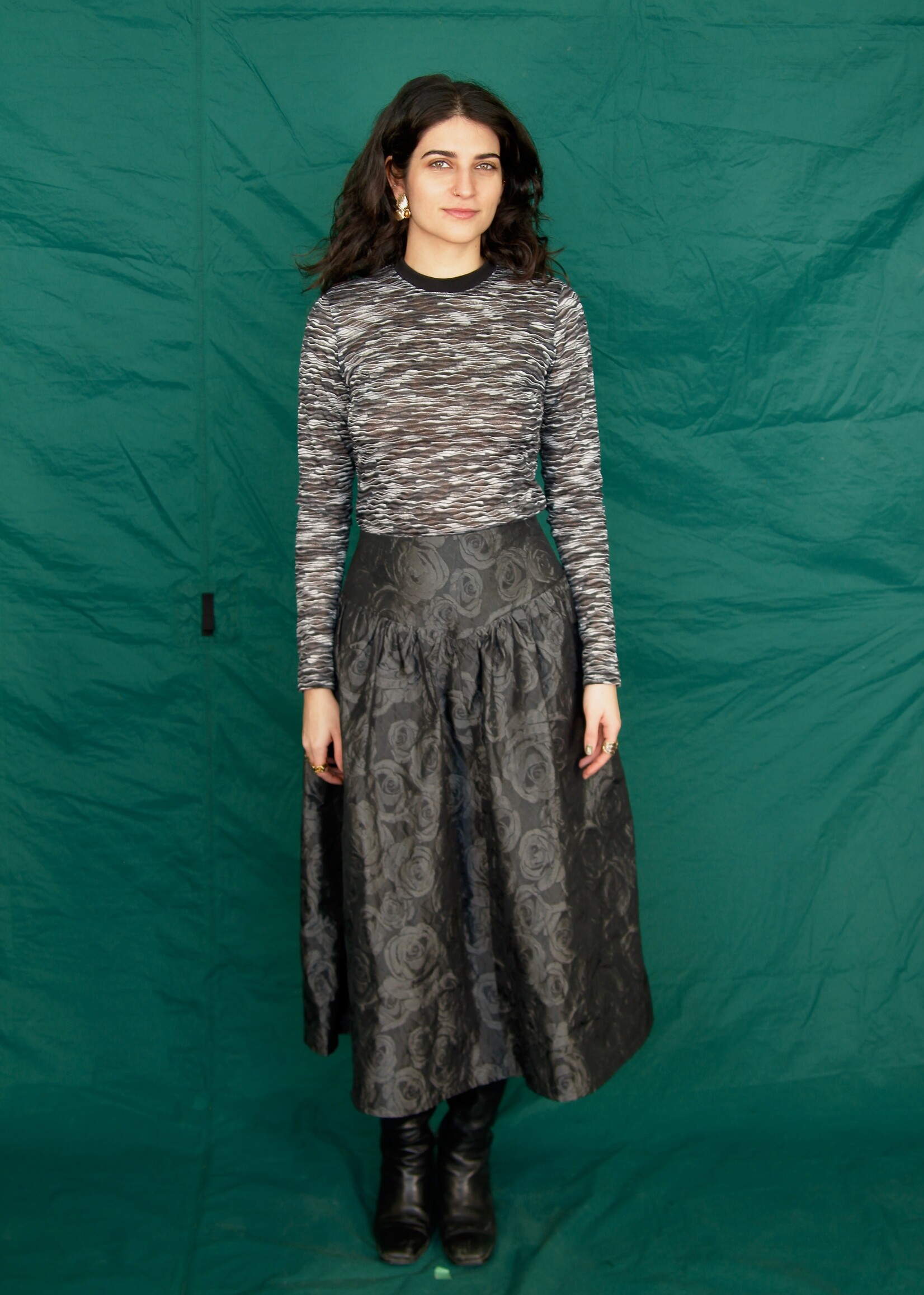Studio Citizen Studio Citizen Maiden Skirt in Black Rose