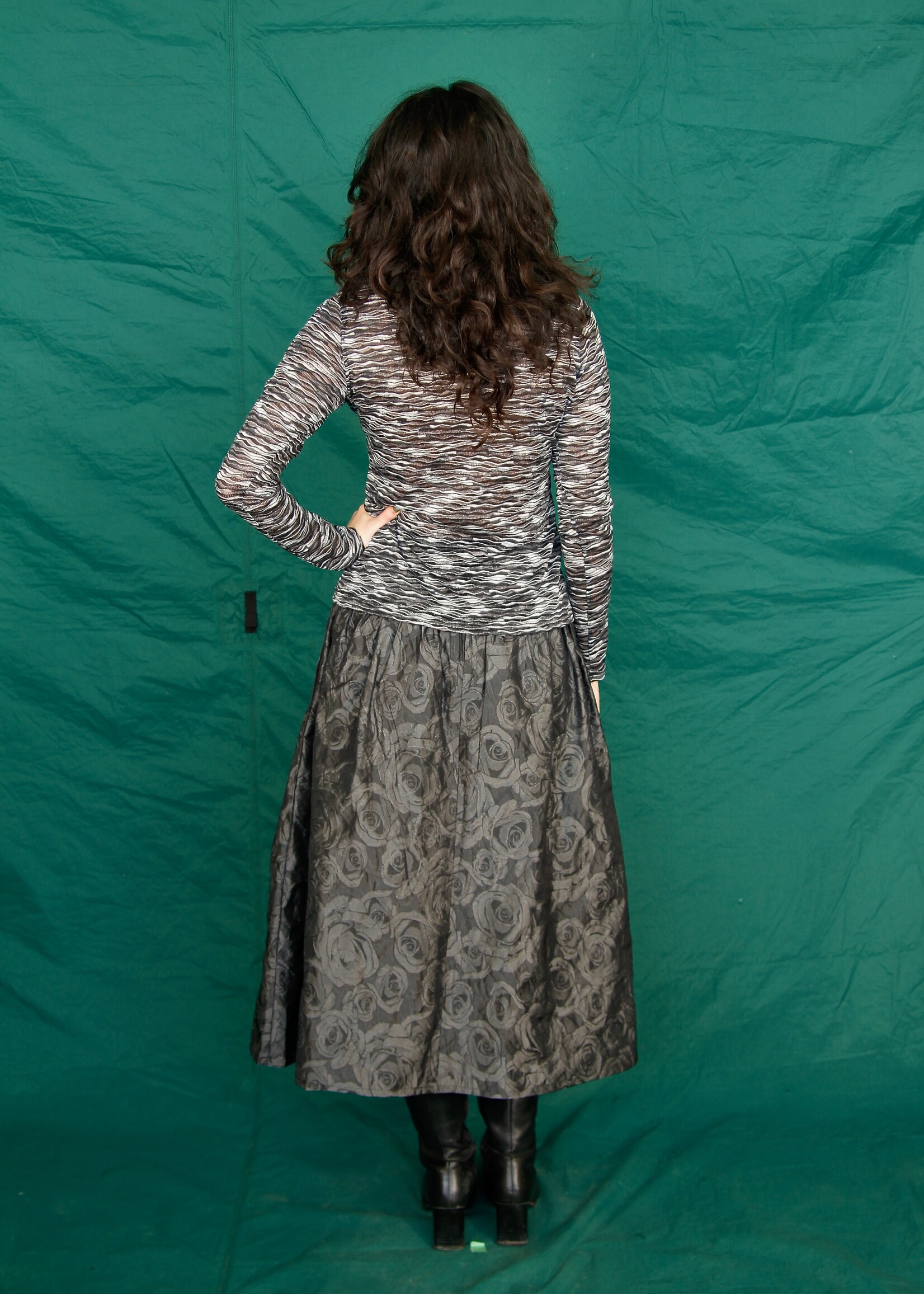 Studio Citizen Studio Citizen Maiden Skirt in Black Rose