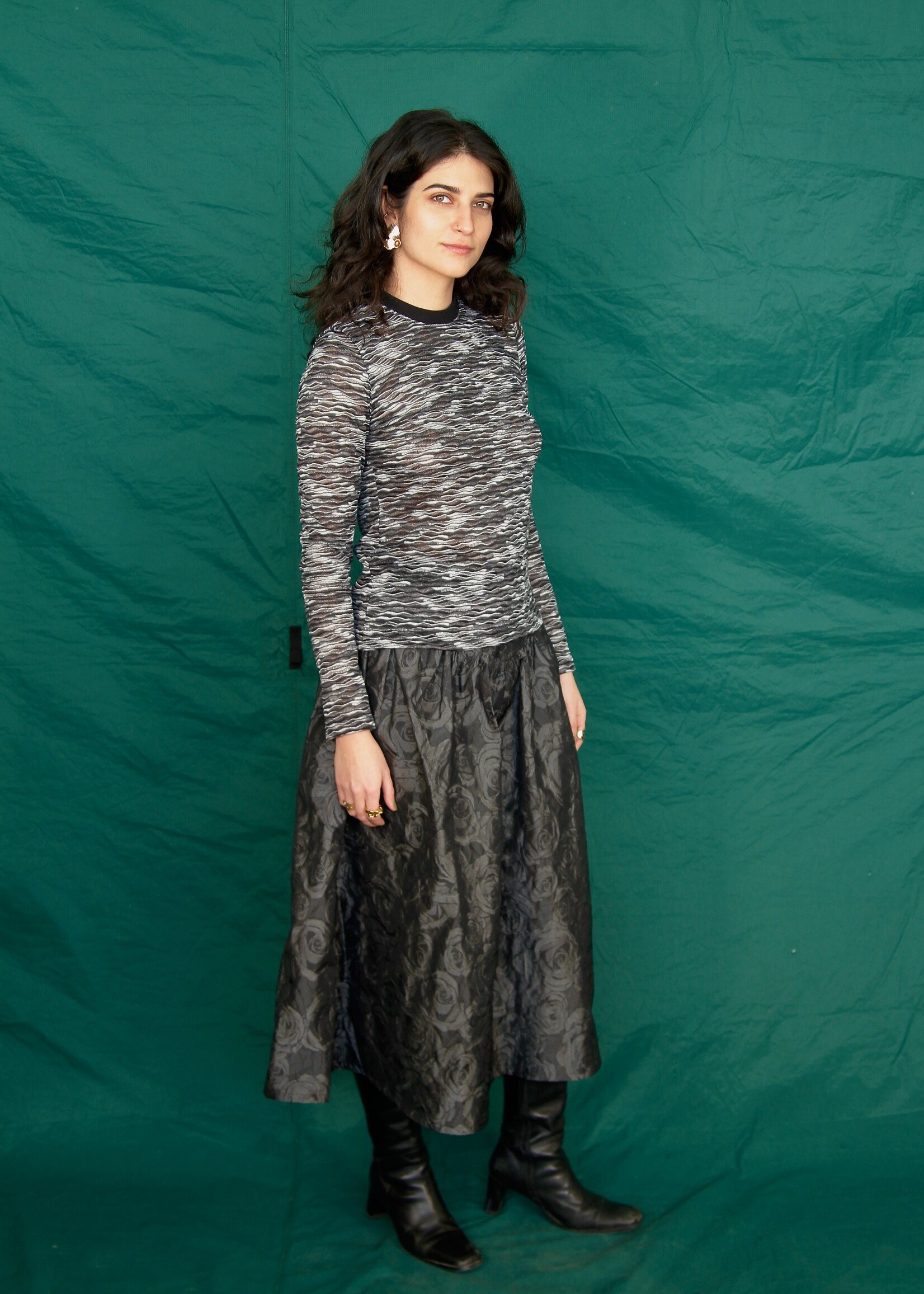 Studio Citizen Studio Citizen Maiden Skirt in Black Rose