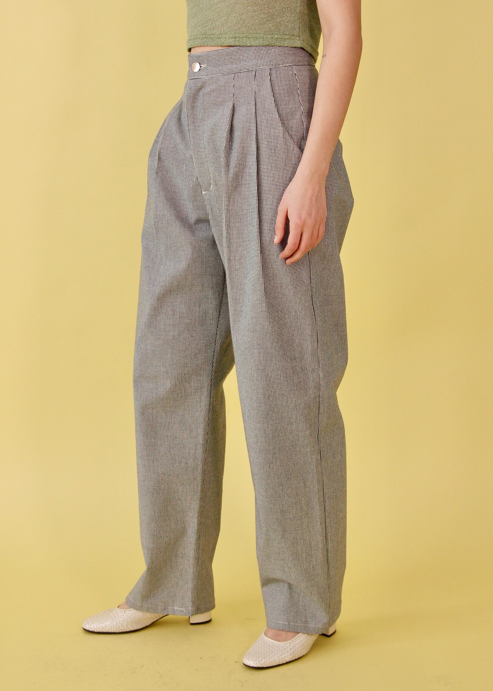 Studio Citizen Studio Citizen Pleated Pants - Houndstooth