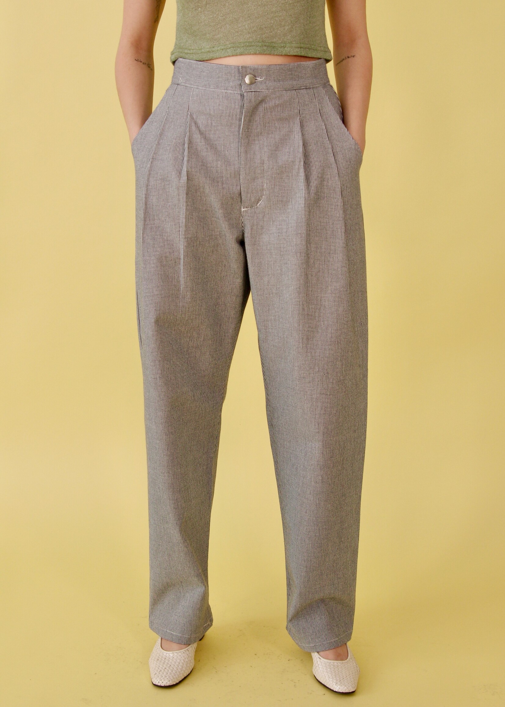 Studio Citizen Studio Citizen Pleated Pants - Houndstooth