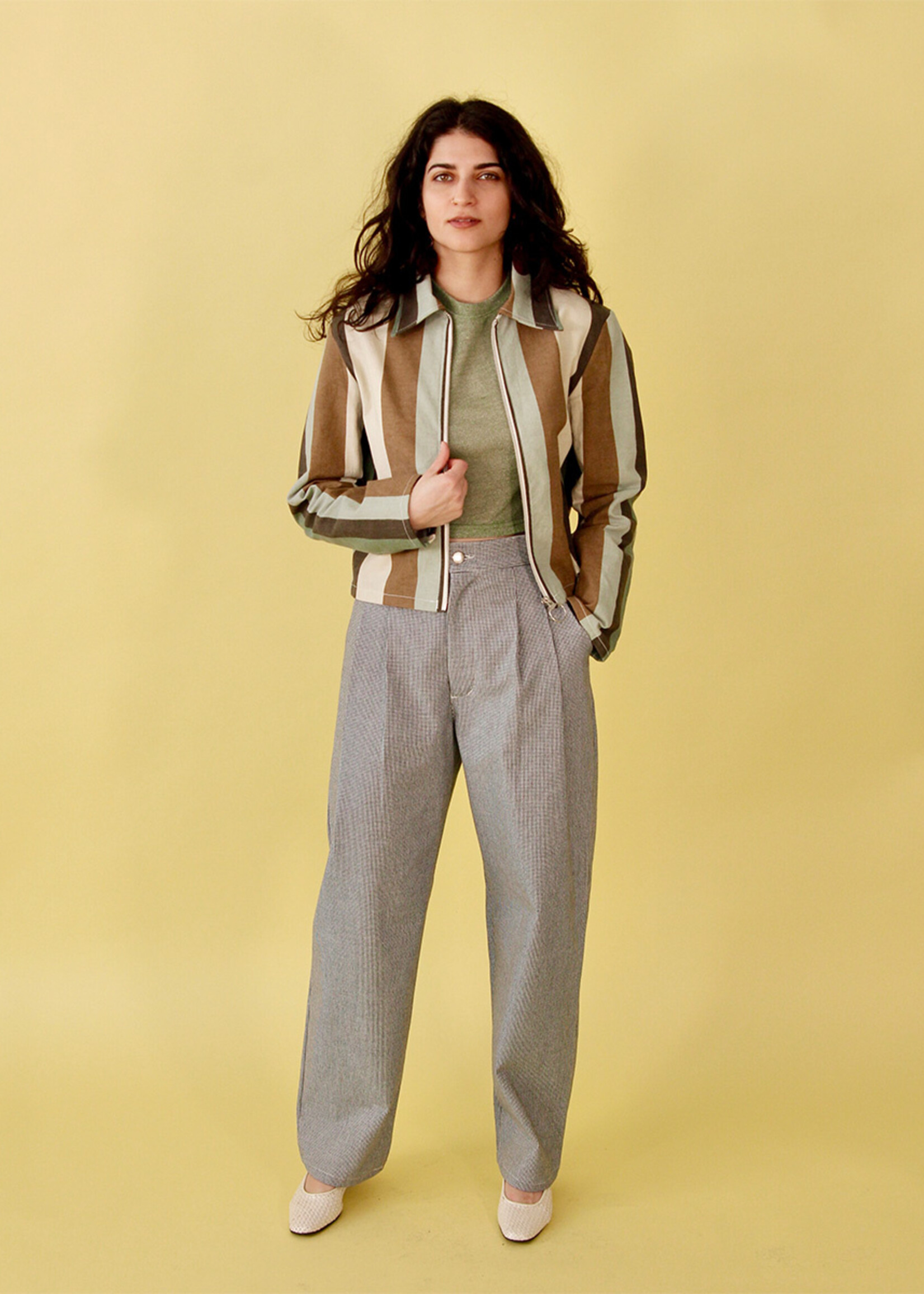 Studio Citizen Studio Citizen Pleated Pants - Houndstooth