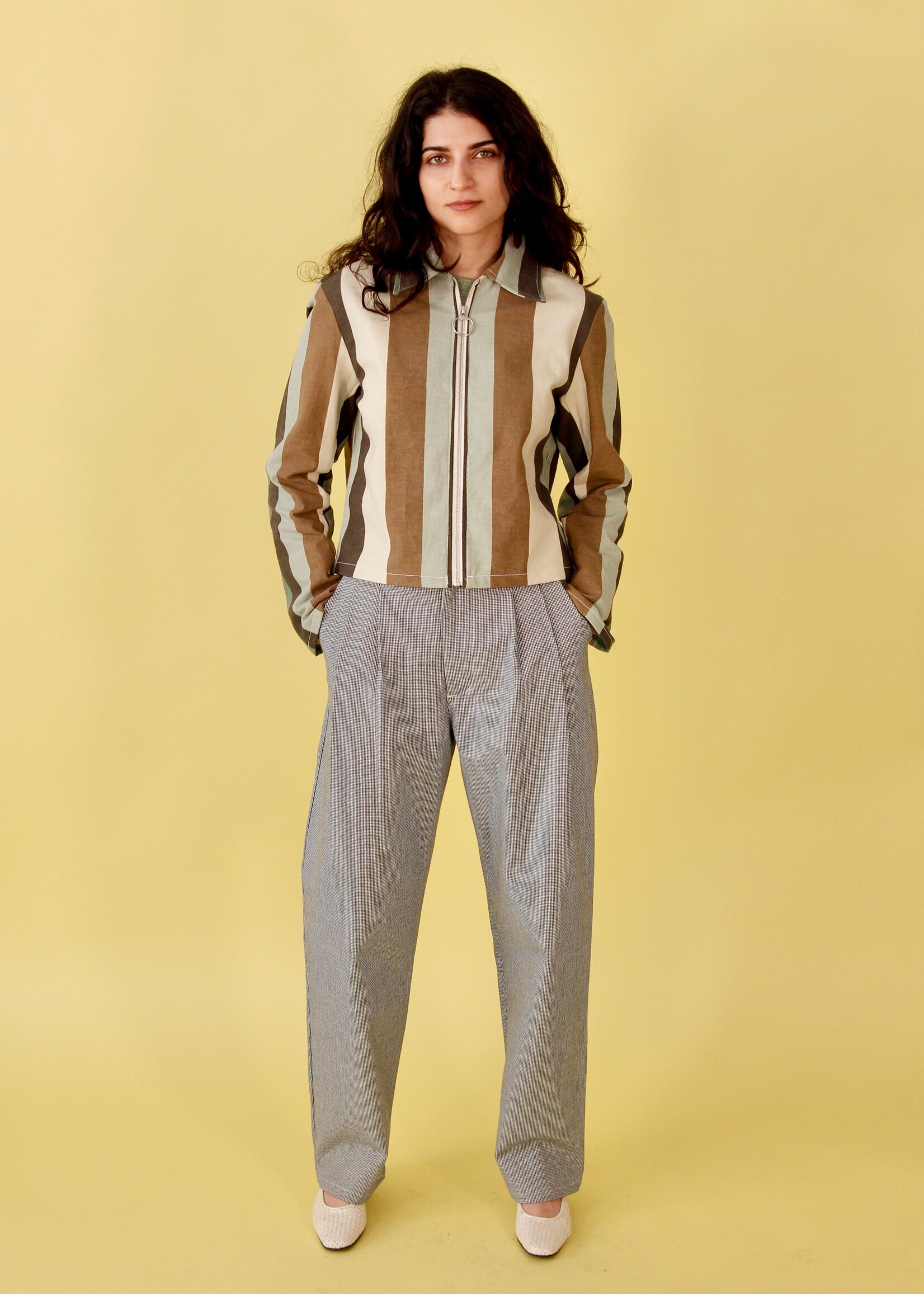 Studio Citizen Studio Citizen Pleated Pants - Houndstooth