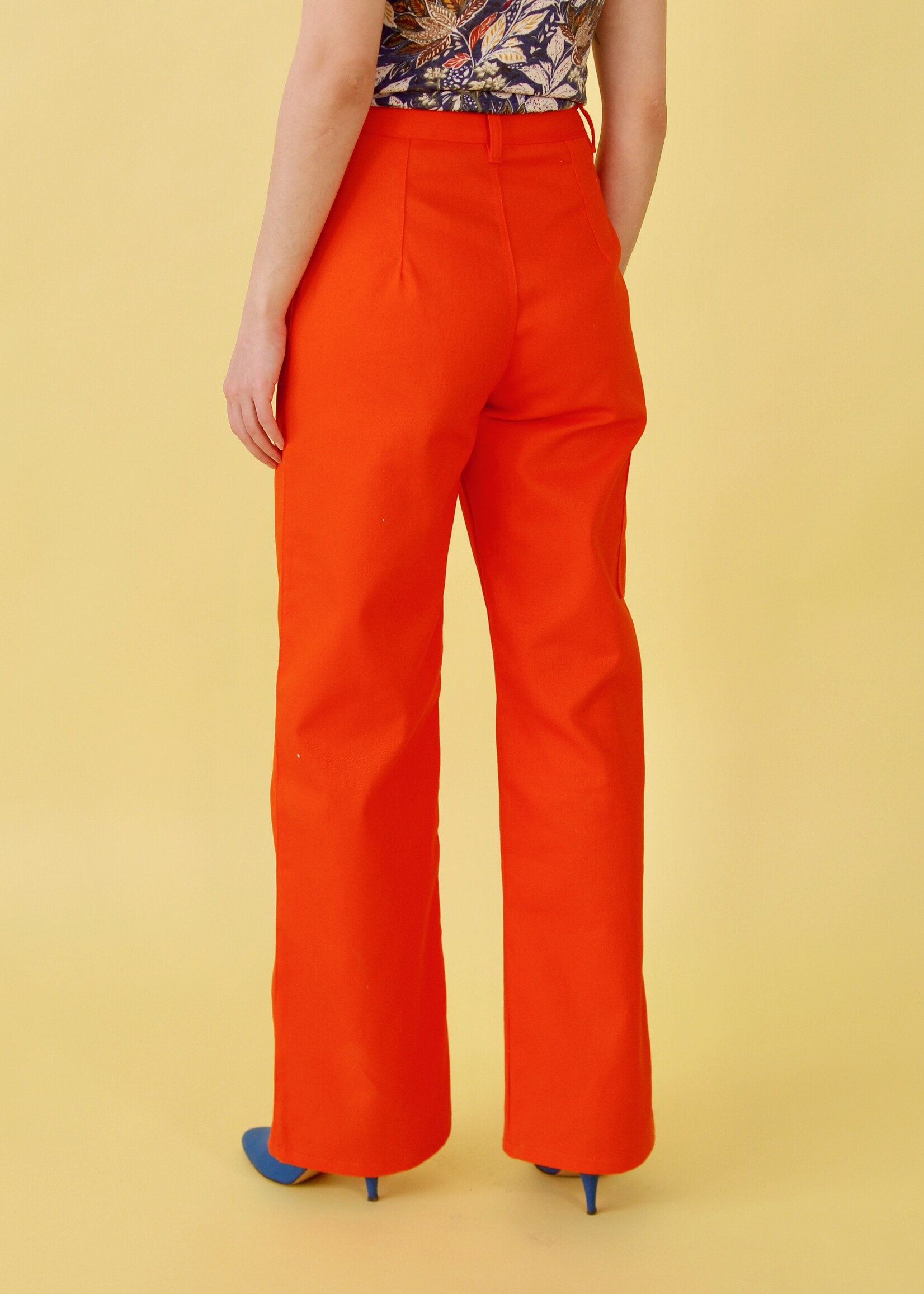 Studio Citizen Studio Citizen Carpenter Pants in Orange Bull Denim