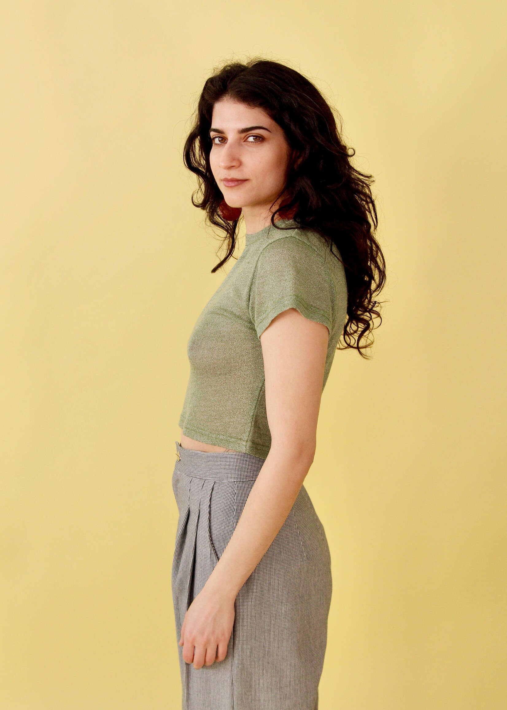 Studio Citizen Studio Citizen Baby Tee in Sage Knit