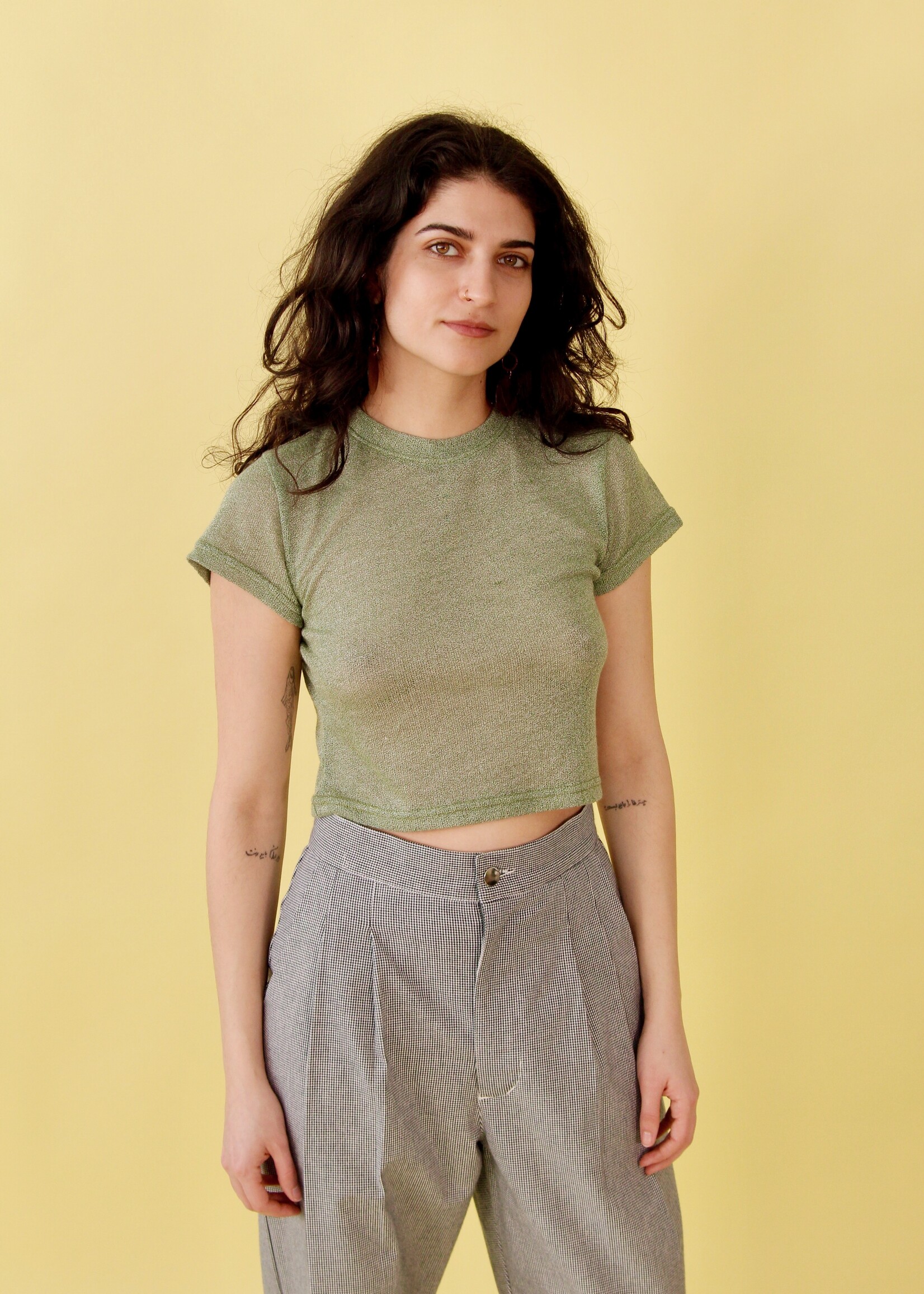 Studio Citizen Studio Citizen Baby Tee in Sage Knit