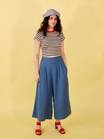 Studio Citizen Palazzo Pants in Cornflower Blue Linen