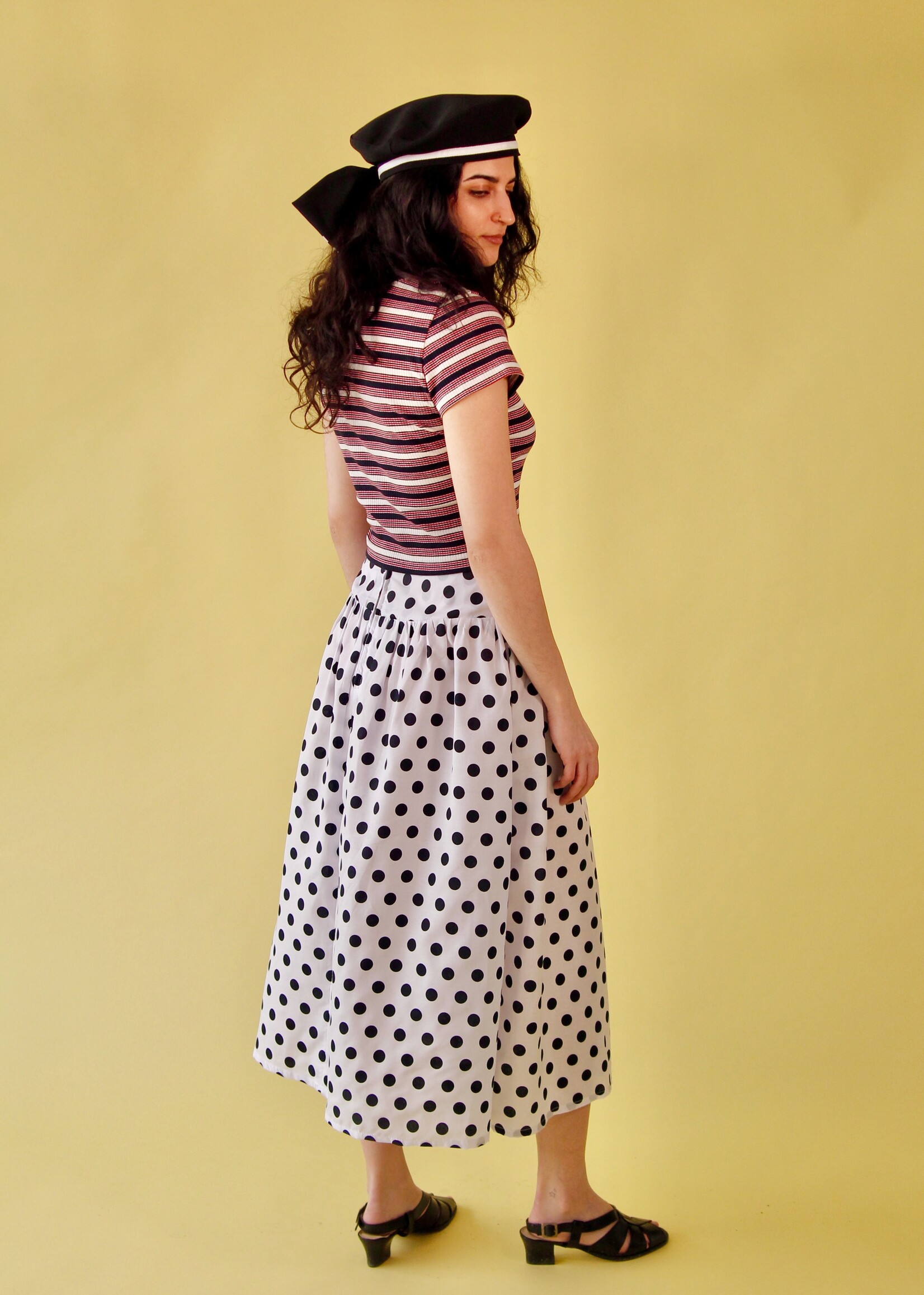 Studio Citizen Studio Citizen Maiden Skirt - Navy Polka Dot