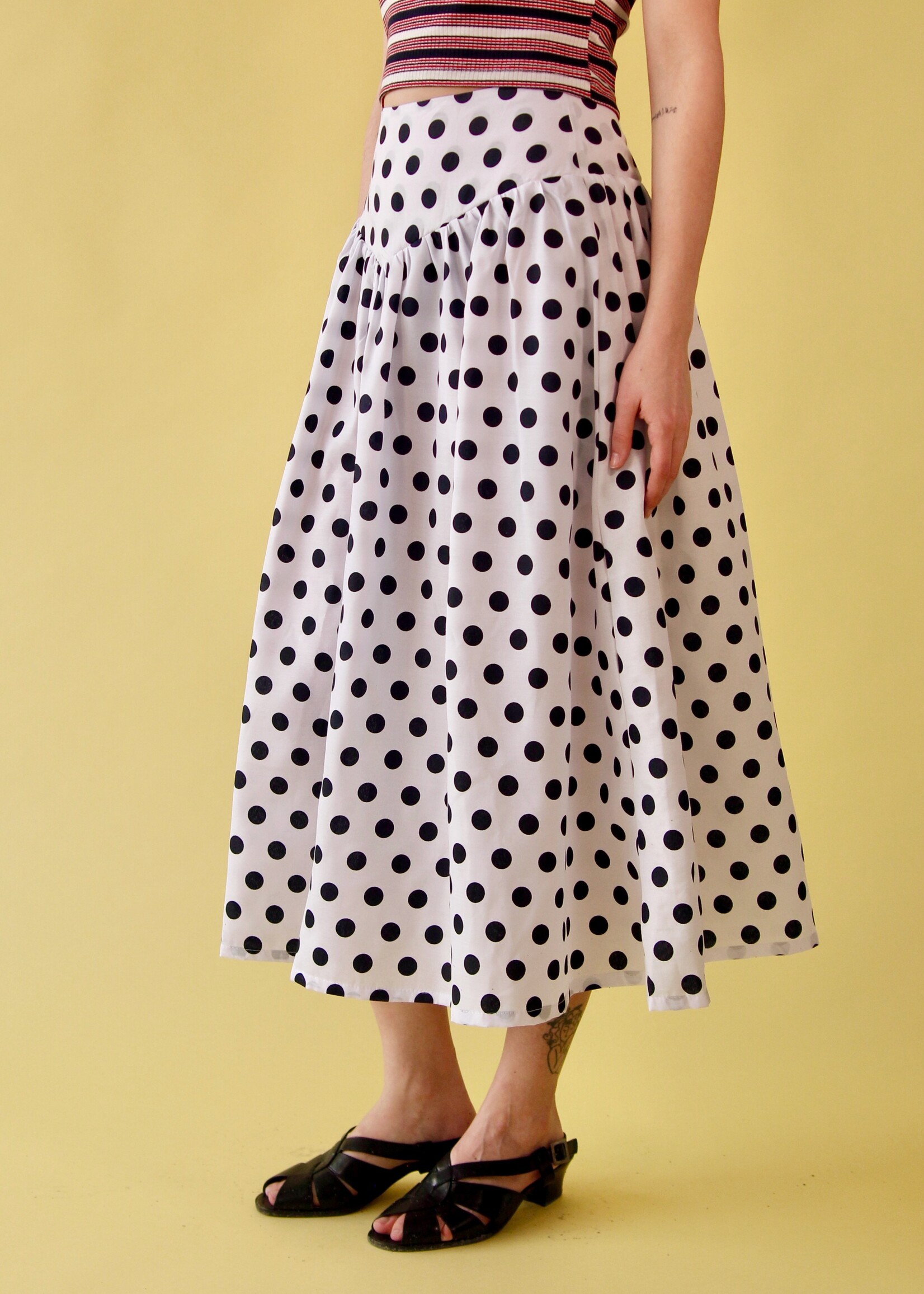 Studio Citizen Studio Citizen Maiden Skirt - Navy Polka Dot