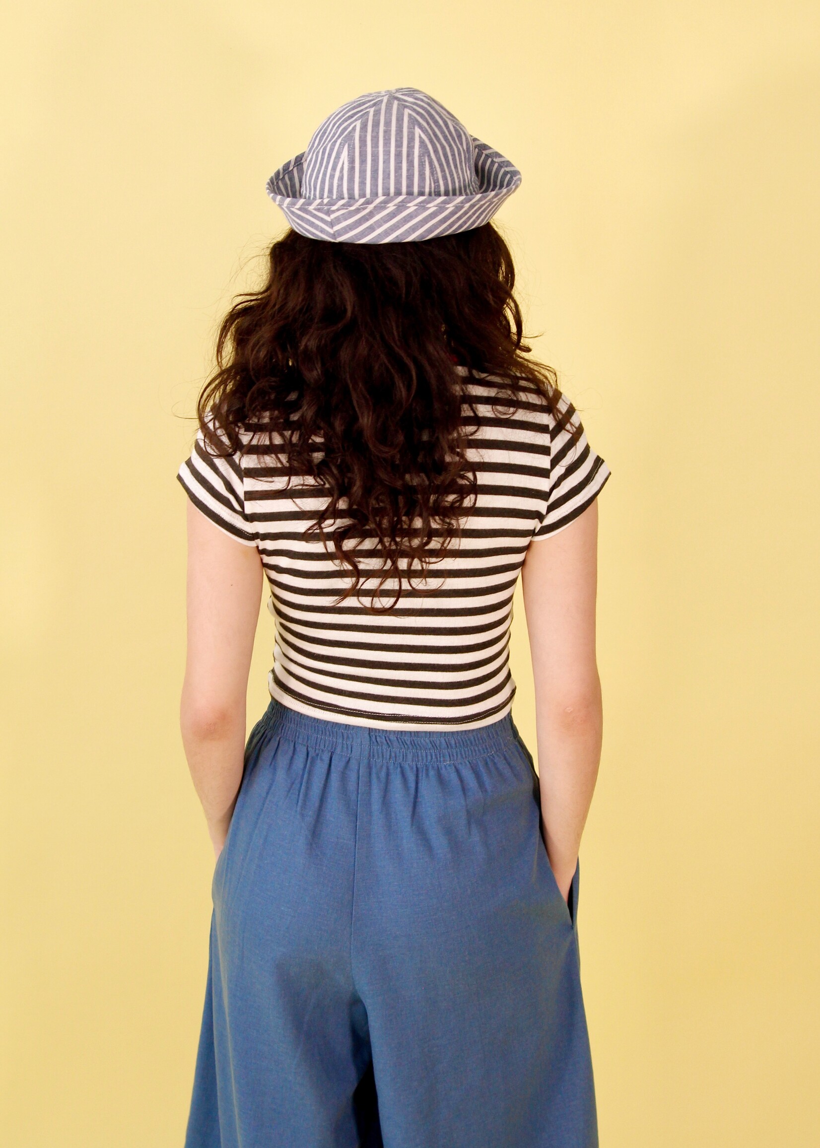 Studio Citizen Studio Citizen Baby Tee in Black and White Stripe