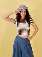 Studio Citizen Baby Tee in Black and White Stripe