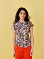 Studio Citizen Baby Tee Long in Blue Floral